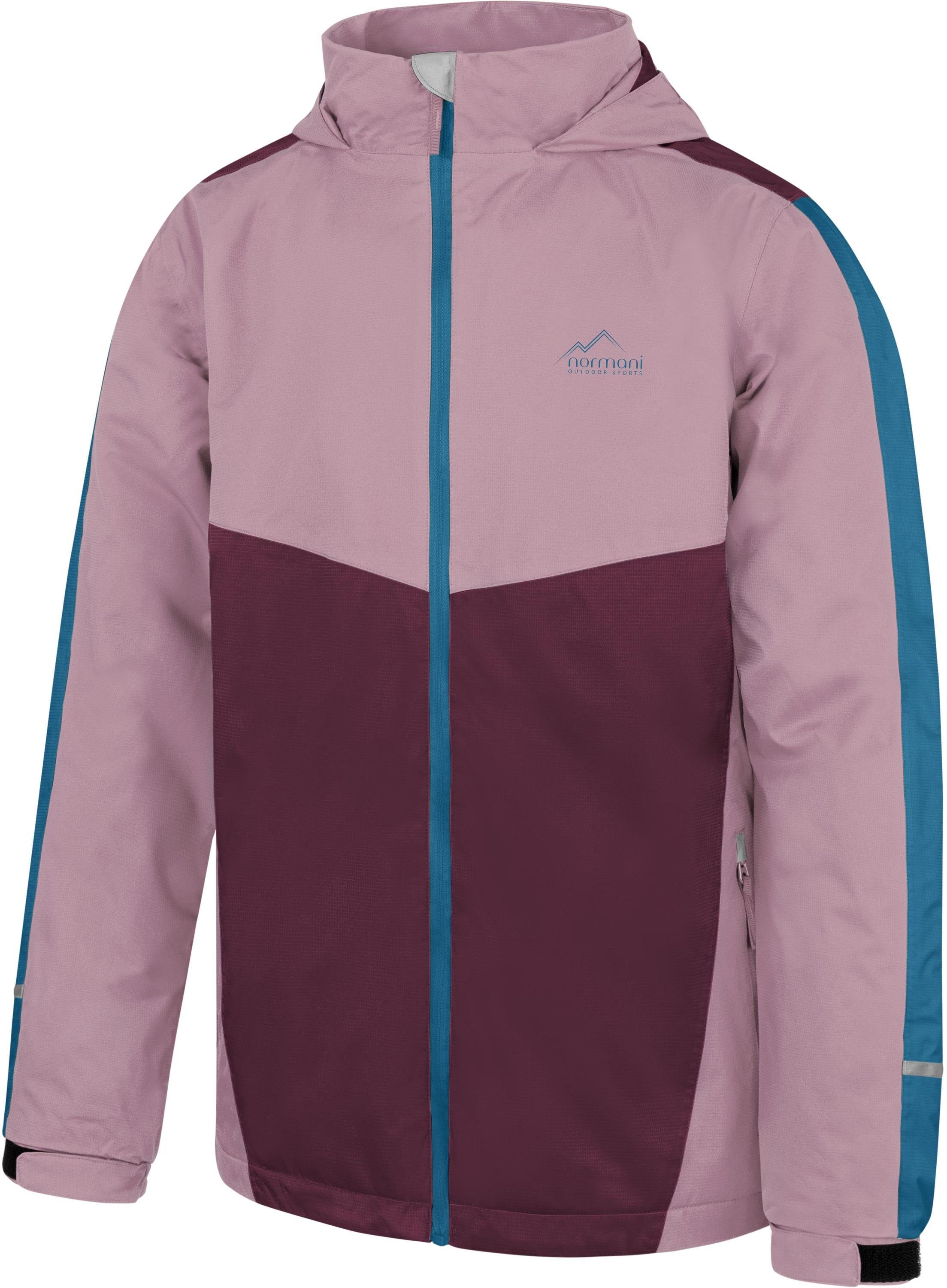 normani Regenjacke Kinder Regenjacke Puyallup Wasserdichte Sommerjacke, ungefütterte Outdoorjacke mit Reflektoren – Bild 2 von 5