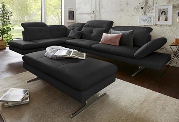 exxpo - sofa fashion Ecksofa Dana, inkl. Kopf- bzw. Rücken- und Armteilverstellung, L-Form