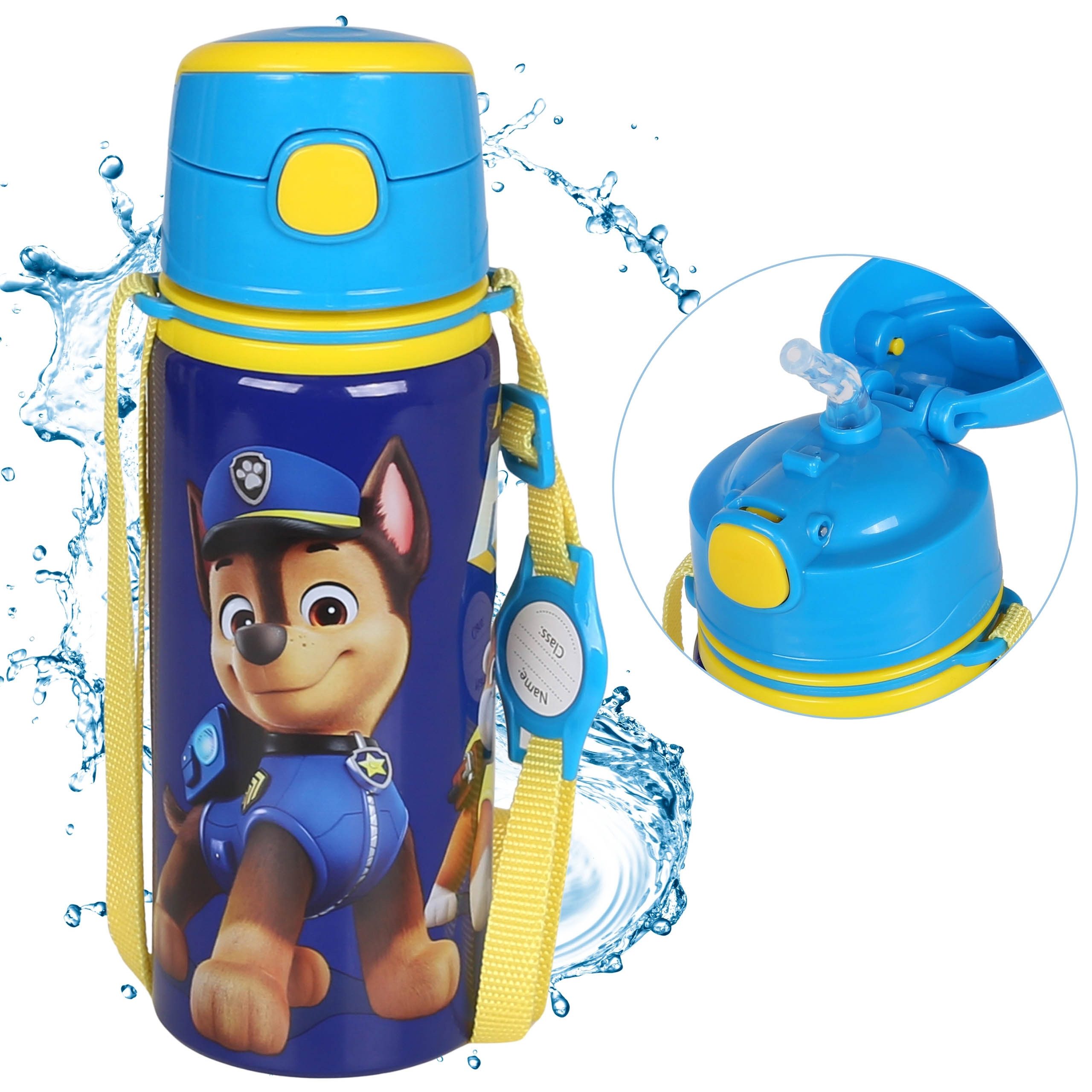Sarcia.eu Trinkflasche Paw Patrol Aluminium TRINKFLASCHE, mit Schulterriemen, 600ml