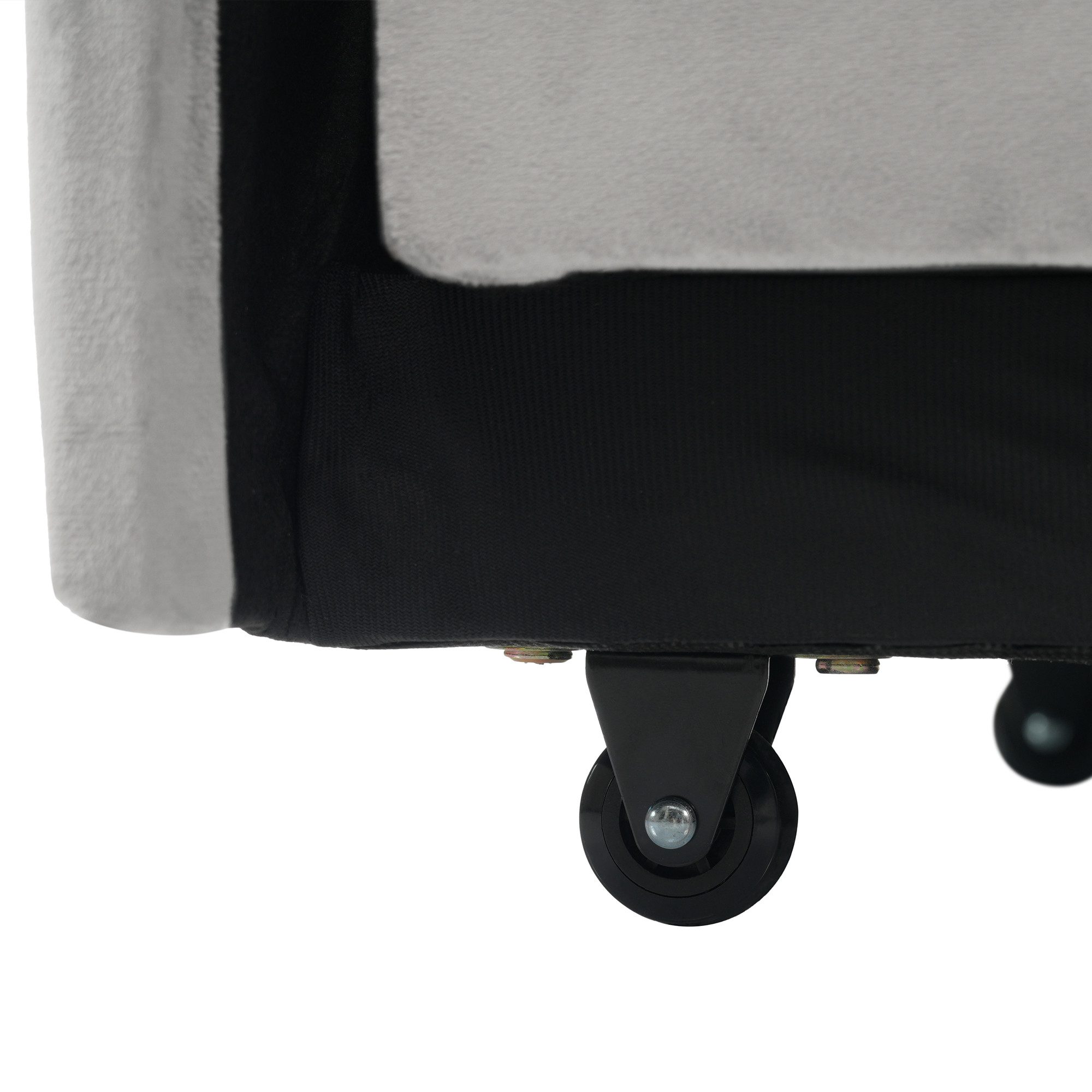 STILVORA Schlafsofa mit Handyhalter,Einzelsofa Loungesessel ausziehbar mit Getränkehalter, Liegestuhl, Schlafstuhl, Sessel 1 Teile, mit Ausziehbares Bettgestell aus Metall