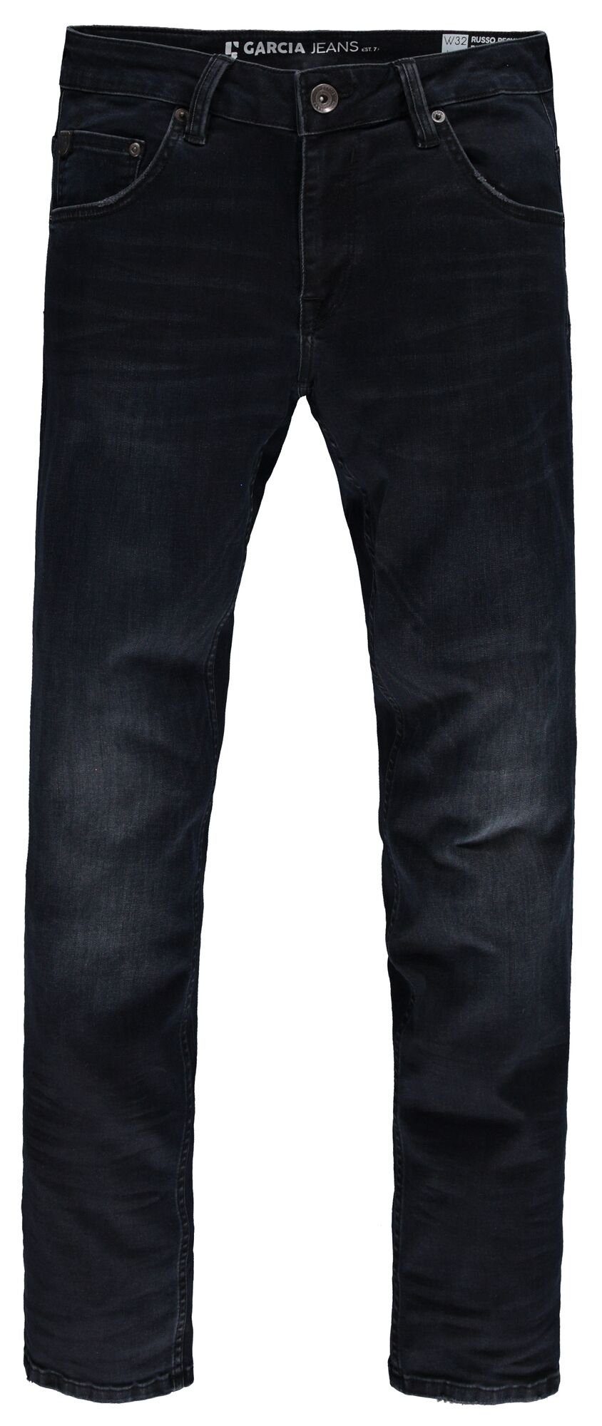 JEANS - GARCIA dark Denim RUSSO used 5-Pocket-Jeans GARCIA 611.9510 Flow blue