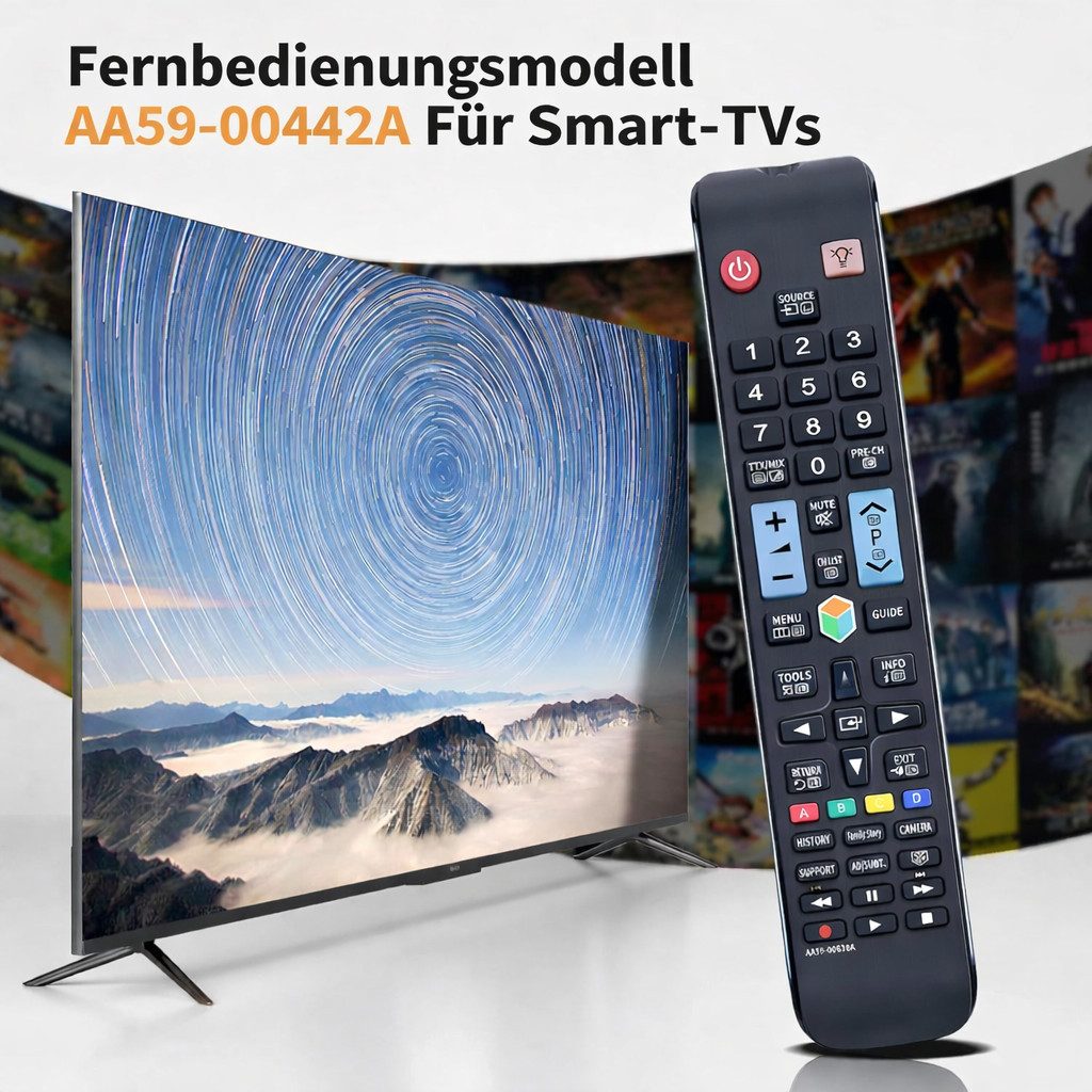 Mycotech Fernbedienung für Samsung Smart TV Fernseher AA59-00638A Fernbedienung