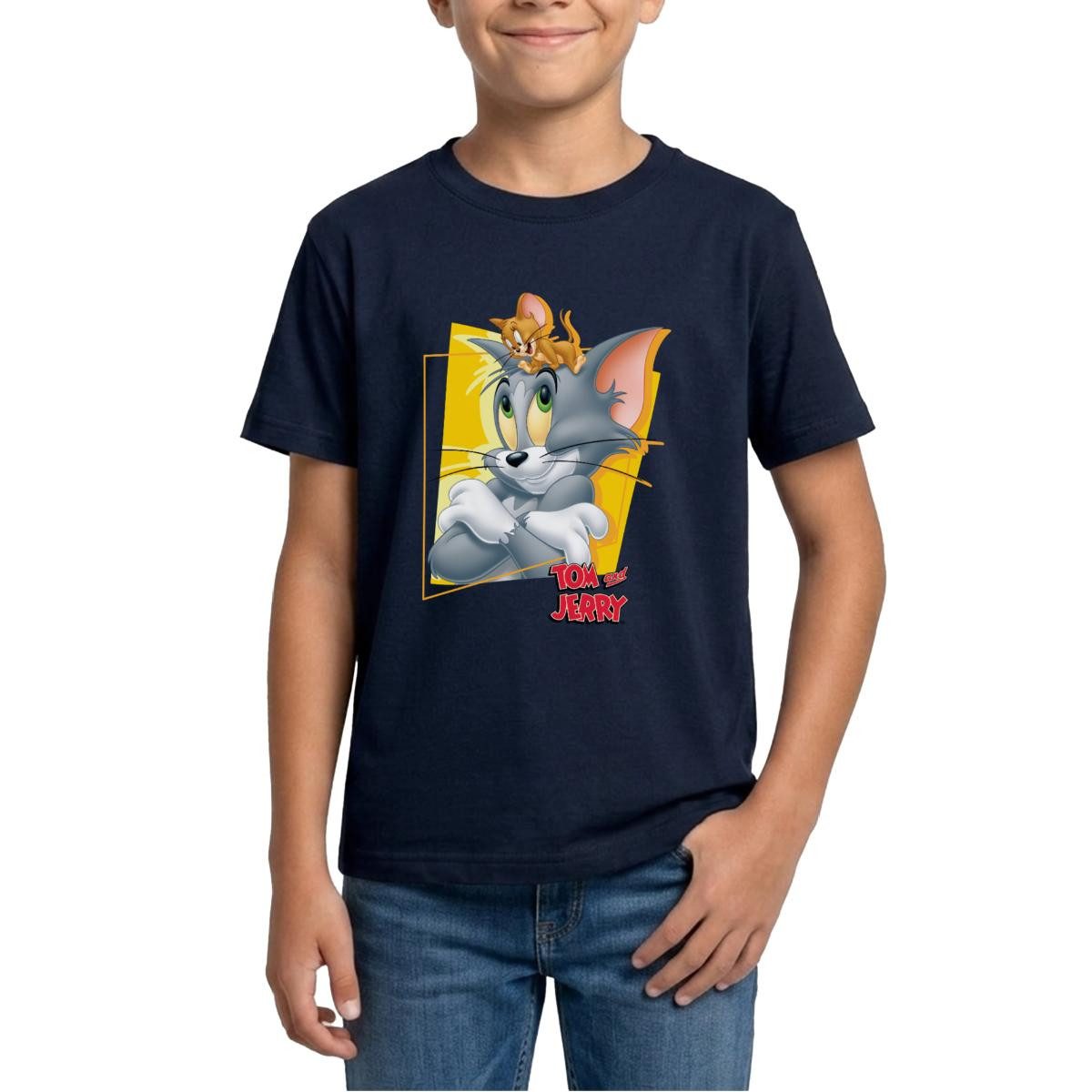 T-Shirt Tom Und Jerry Portrait Teenager T-Shirt