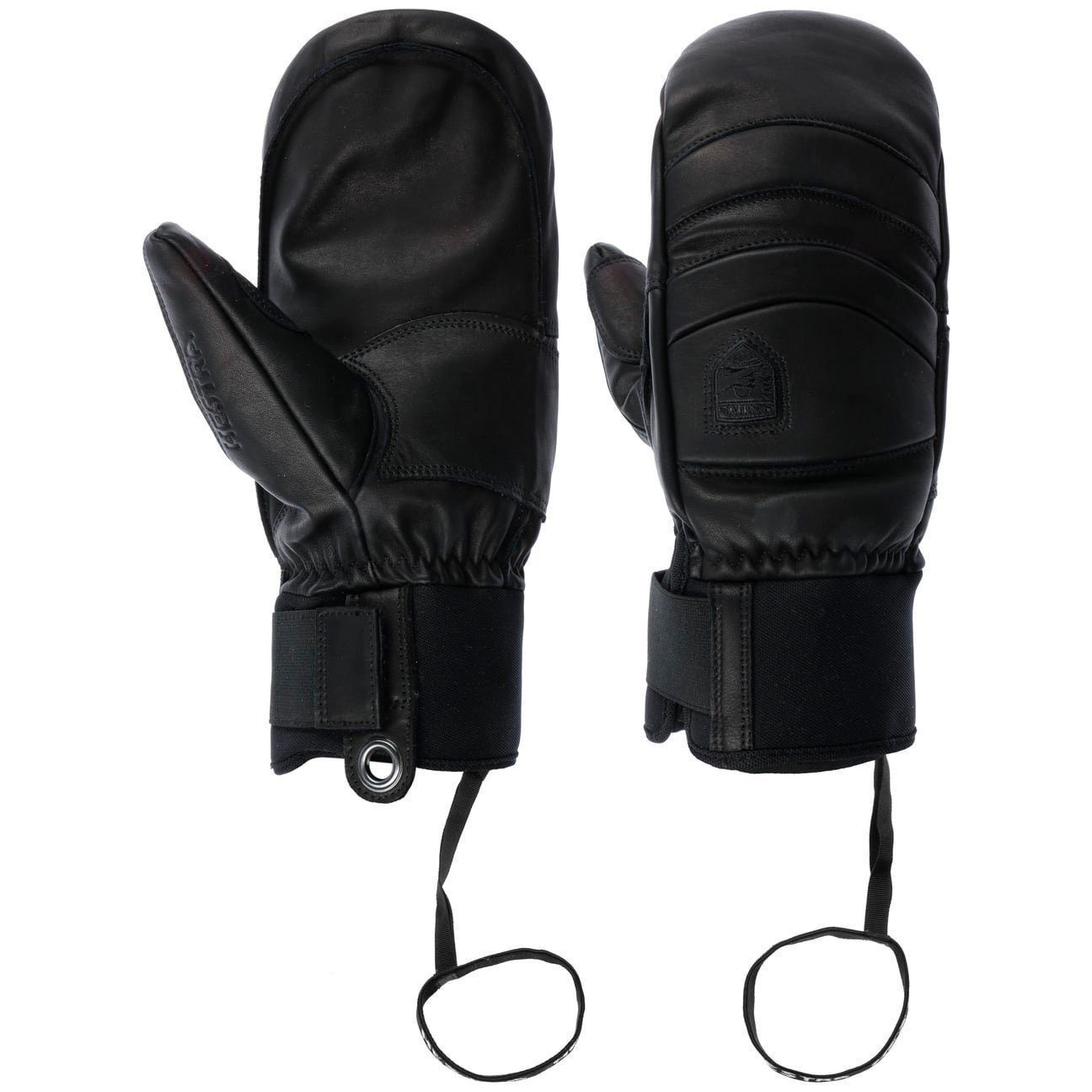 Hestra Lederhandschuhe Handschuhe mit Futter schwarz