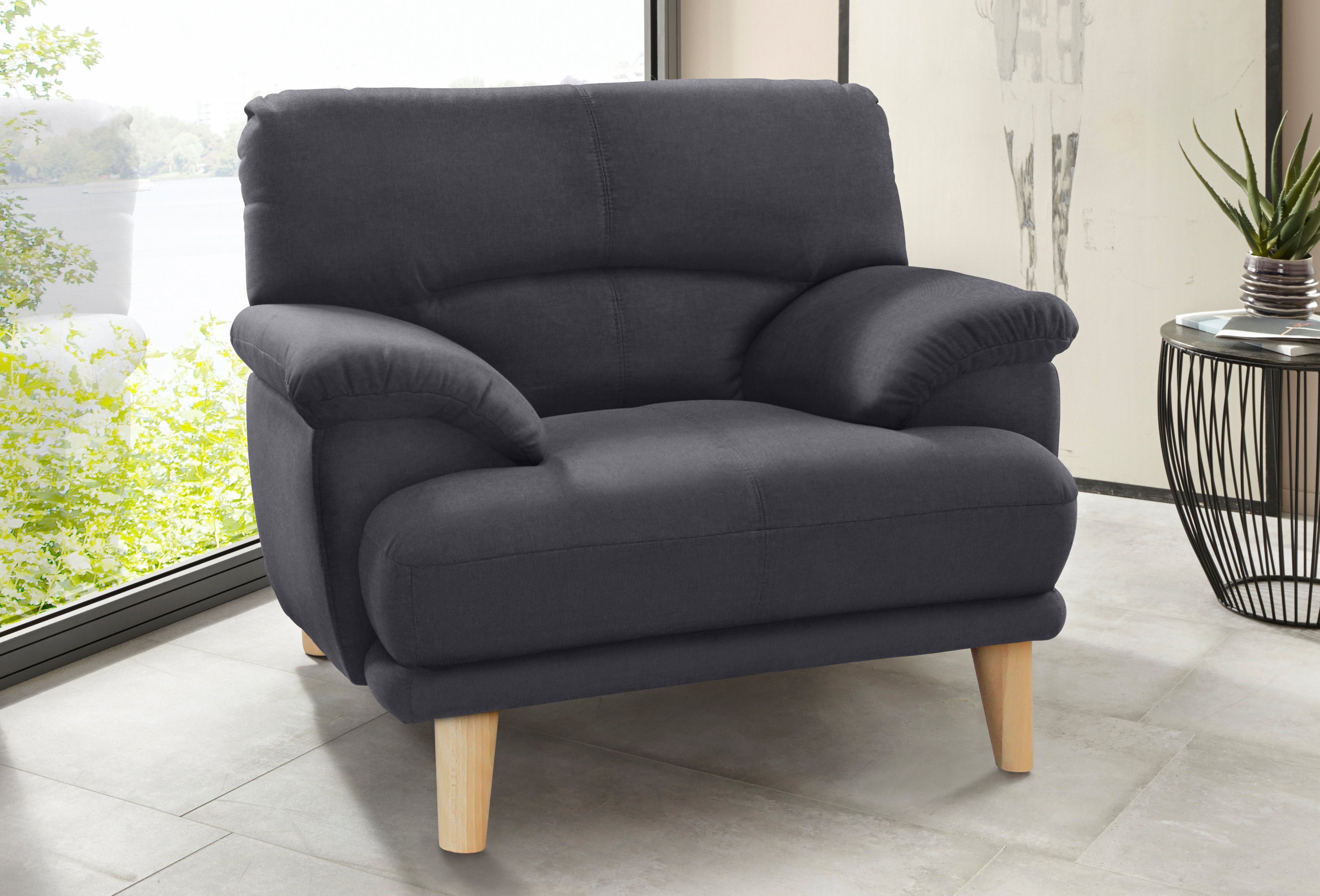 TRENDMANUFAKTUR Sessel Cecilia, Loungesessel, italienisches Design, günstig online kaufen