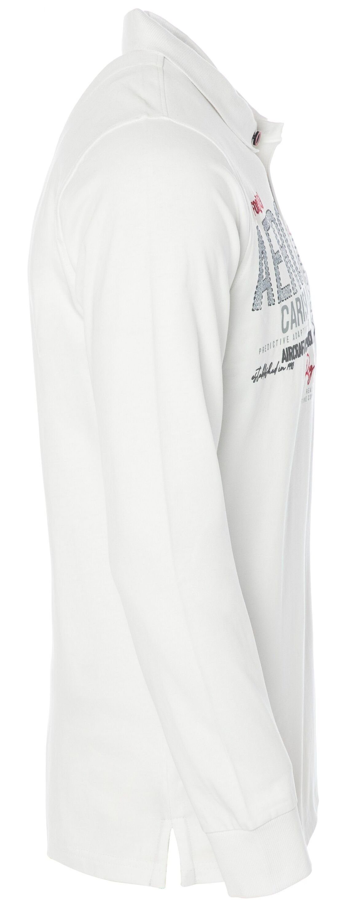 Poloshirt Premium CARISMA Langarmpolo White
