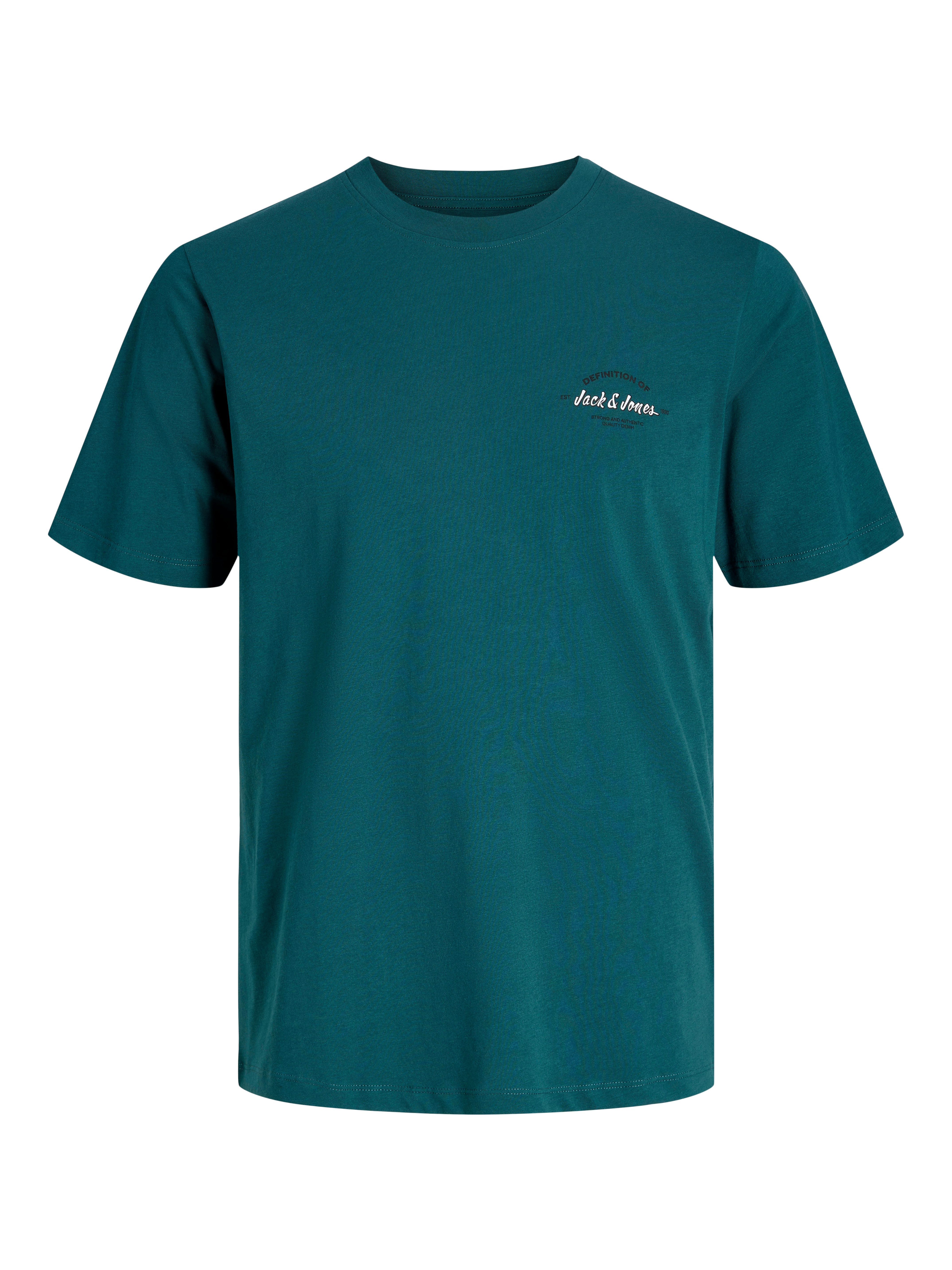 Jack & Jones T-Shirt JJBRANDON TEE SS CREW NECK 3PK MP (Packung, 3-tlg) mit kleinem Brustmotiv
