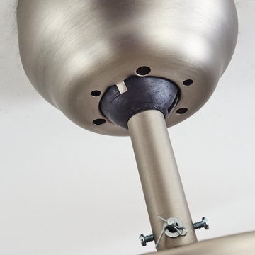 hofstein Deckenventilator »Valsavignone« Deckenlampe, Deckenventilator, Metall, Nickel-matt