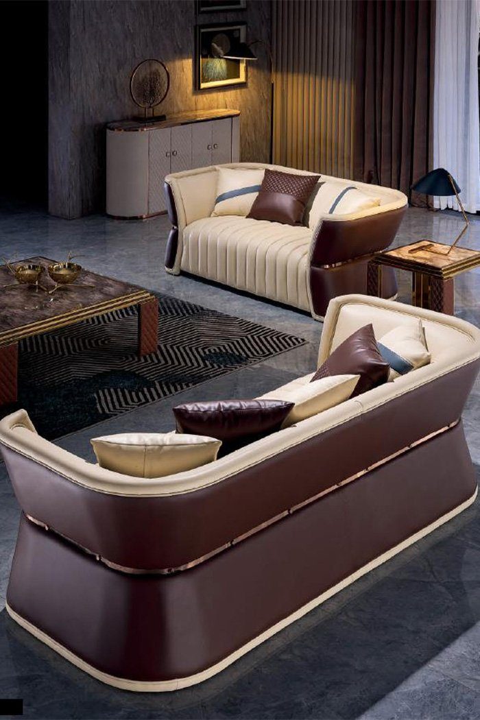 Designersofa Garnitur 3+2+1+1 Set Couch Sofagarnitur Wohnzimmer-Set, Wohnzimmer JVmoebel