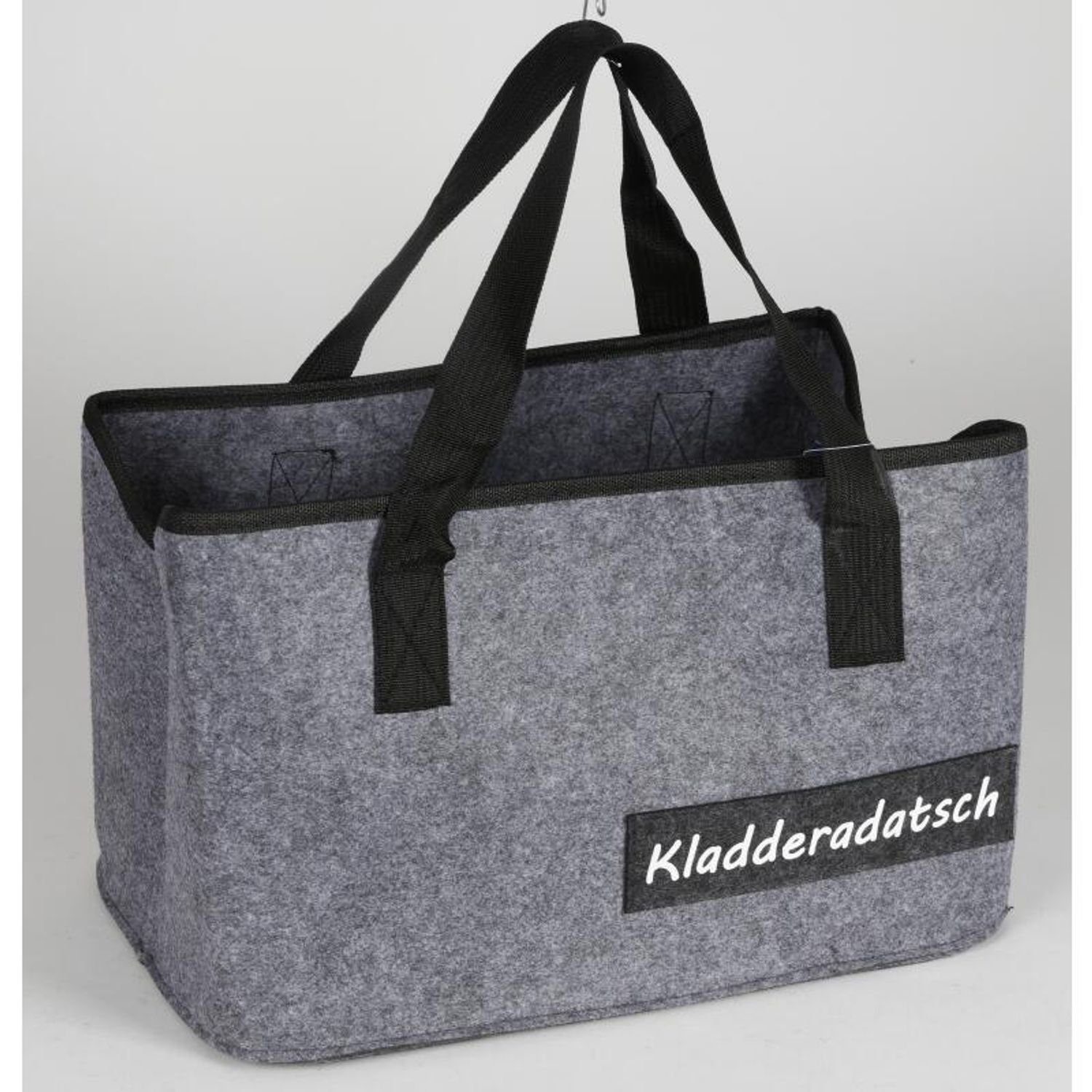 BURI Leckerlibeutel Filztasche Schriftzug Kamin Brennholz Korb Tragen Shopper Aufbewahrung