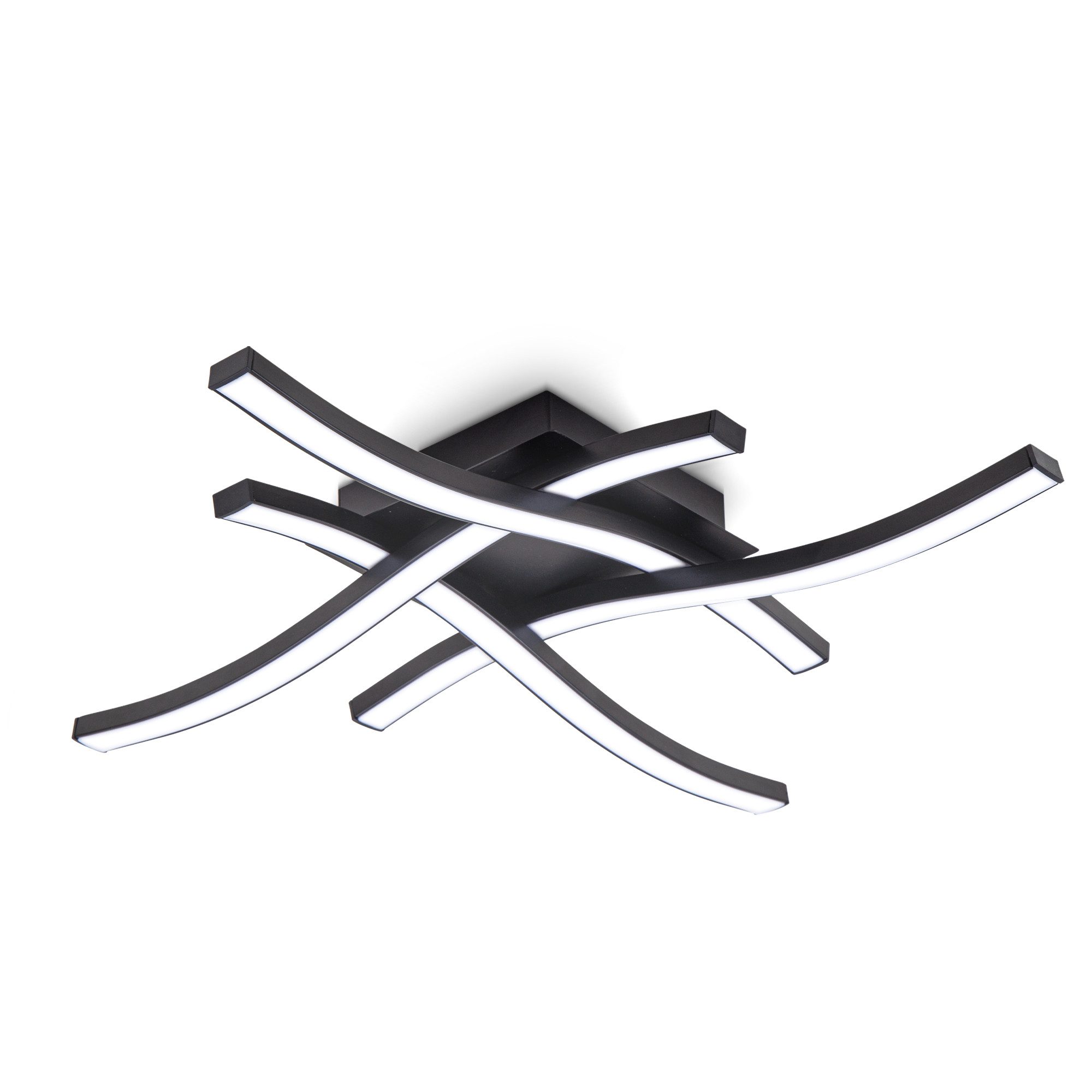 B.K.Licht Deckenleuchte Wohnzimmer moderne LED Deckenlampe 4 flammig 17W 15 günstig online kaufen