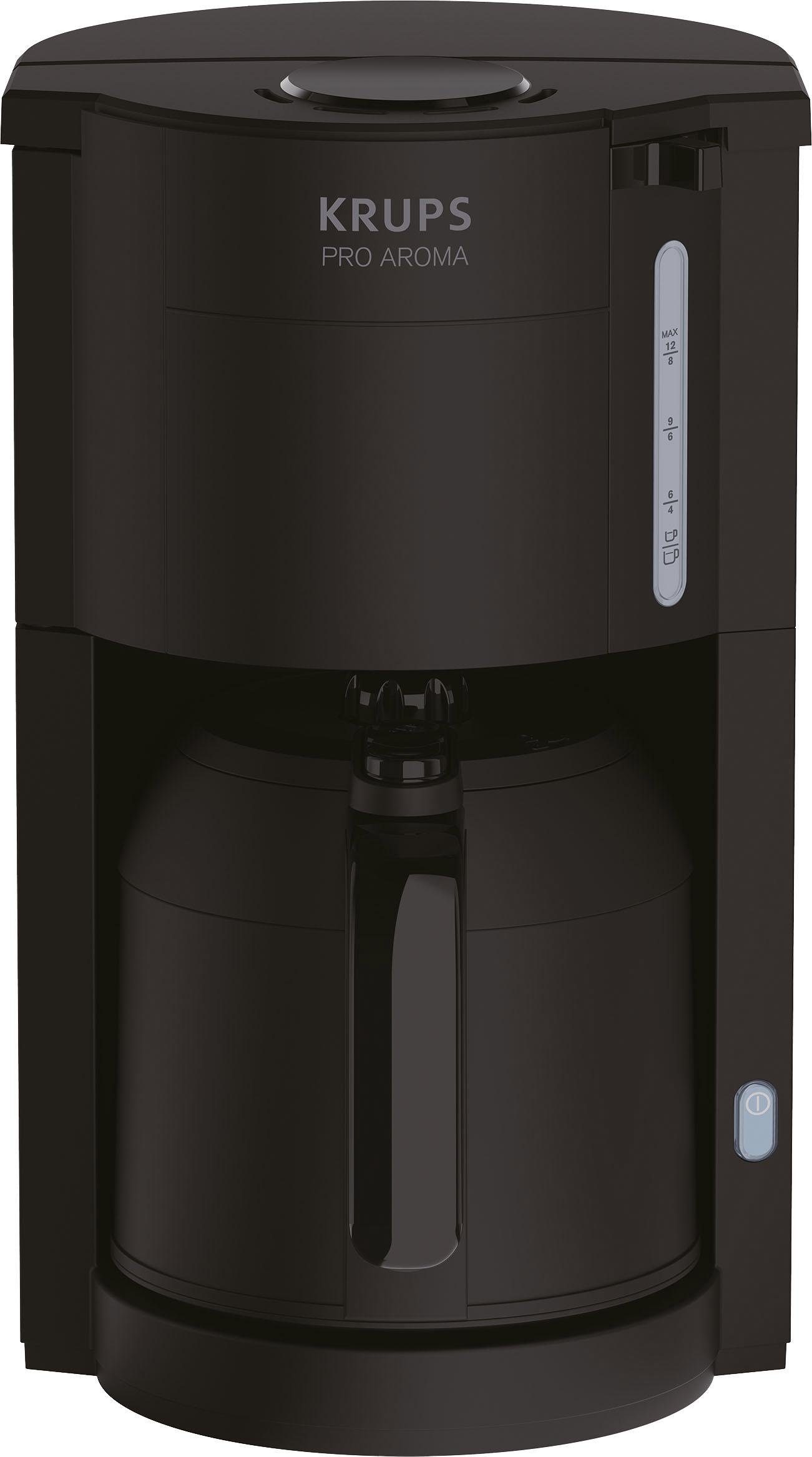 Krups Filterkaffeemaschine Pro Aroma KM3038, 1l Kaffeekanne, Papierfilter