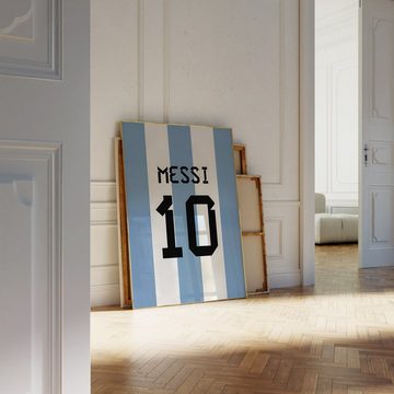 JUSTGOODMOOD Poster ® Lionel Messi 10 Argentinien· Fußball · ohne Rahmen