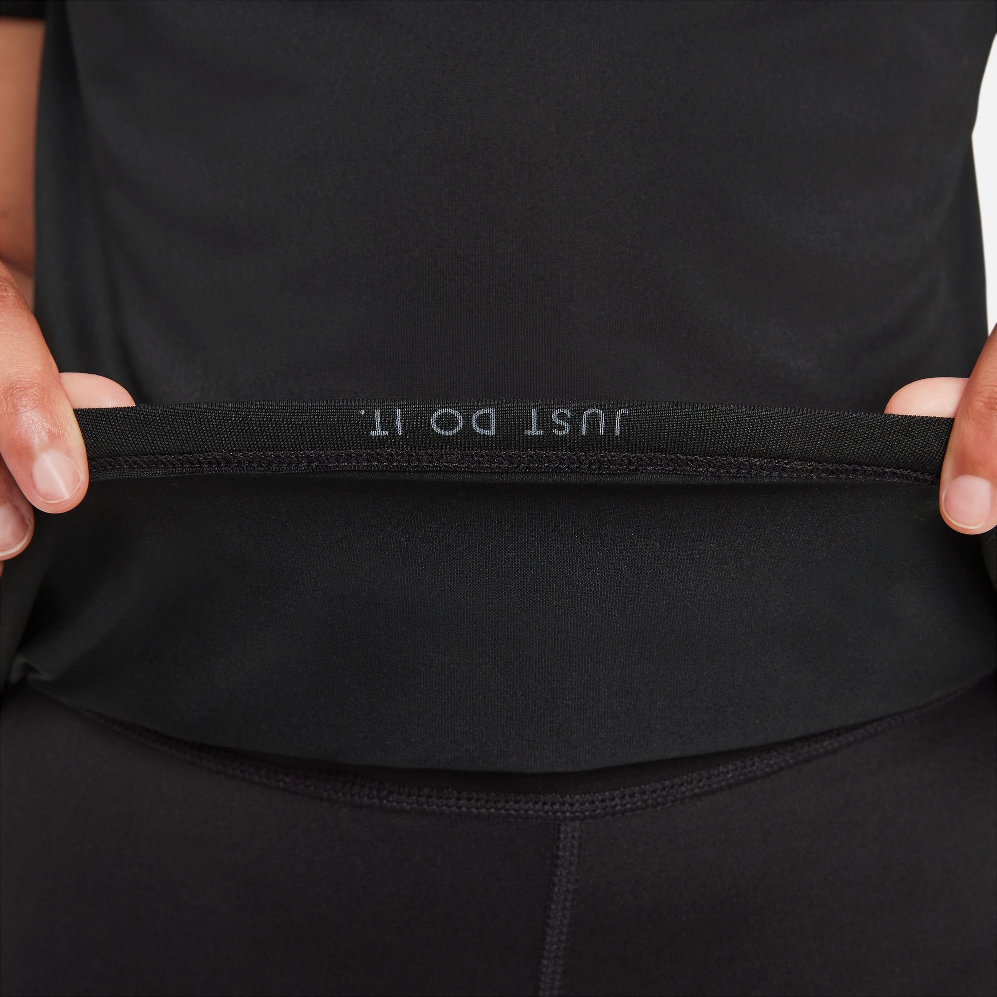 Nike Trainingsshirt DRI-FIT (GIRLS) schwarz ONE BIG TOP KIDS' SHORT-SLEEVE TRAINING