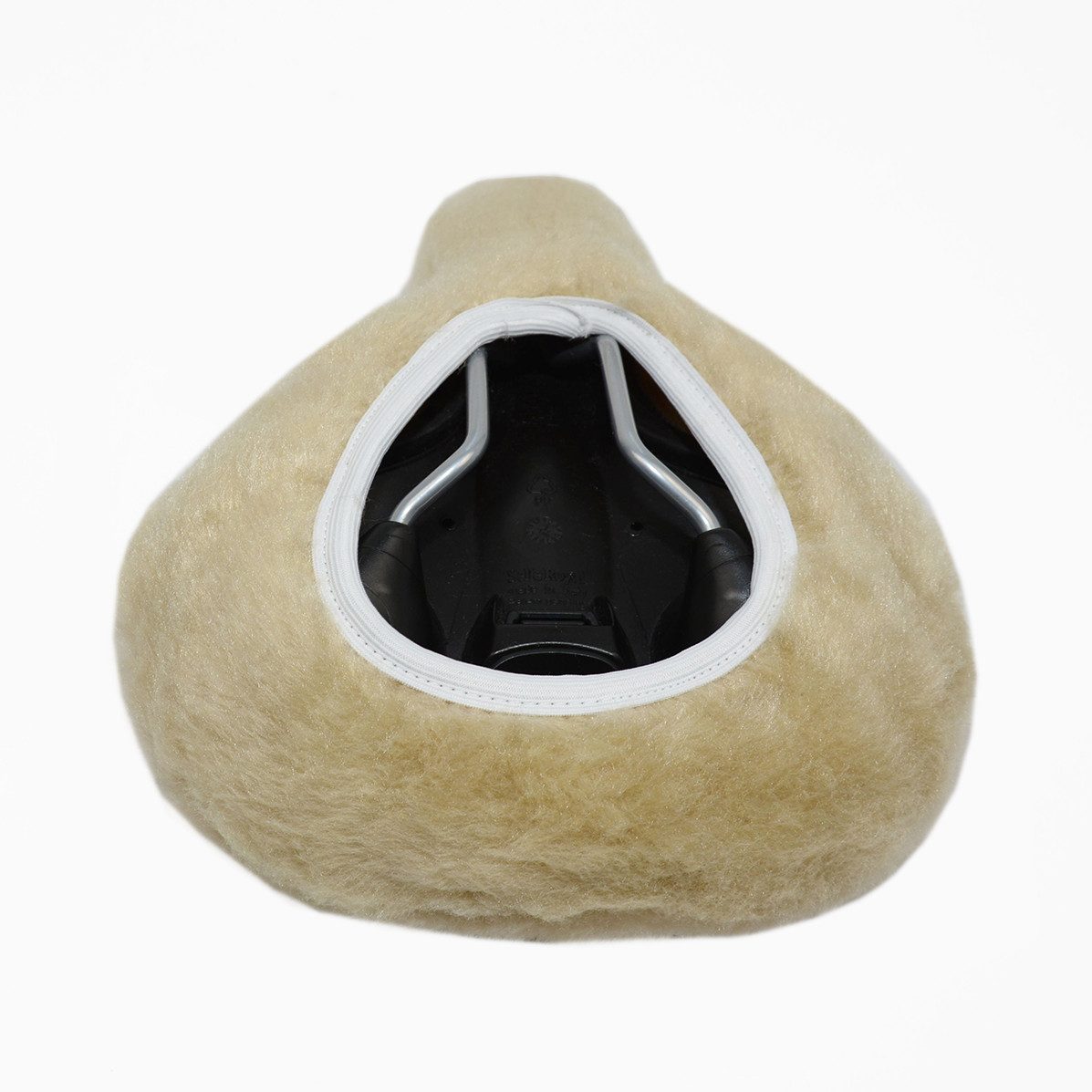 Reissner Lammfelle Sattelbezug Sattelbezug Fahrradsattel aus echtem Lammfell mit Webfellkranz FSB-C (1 St)