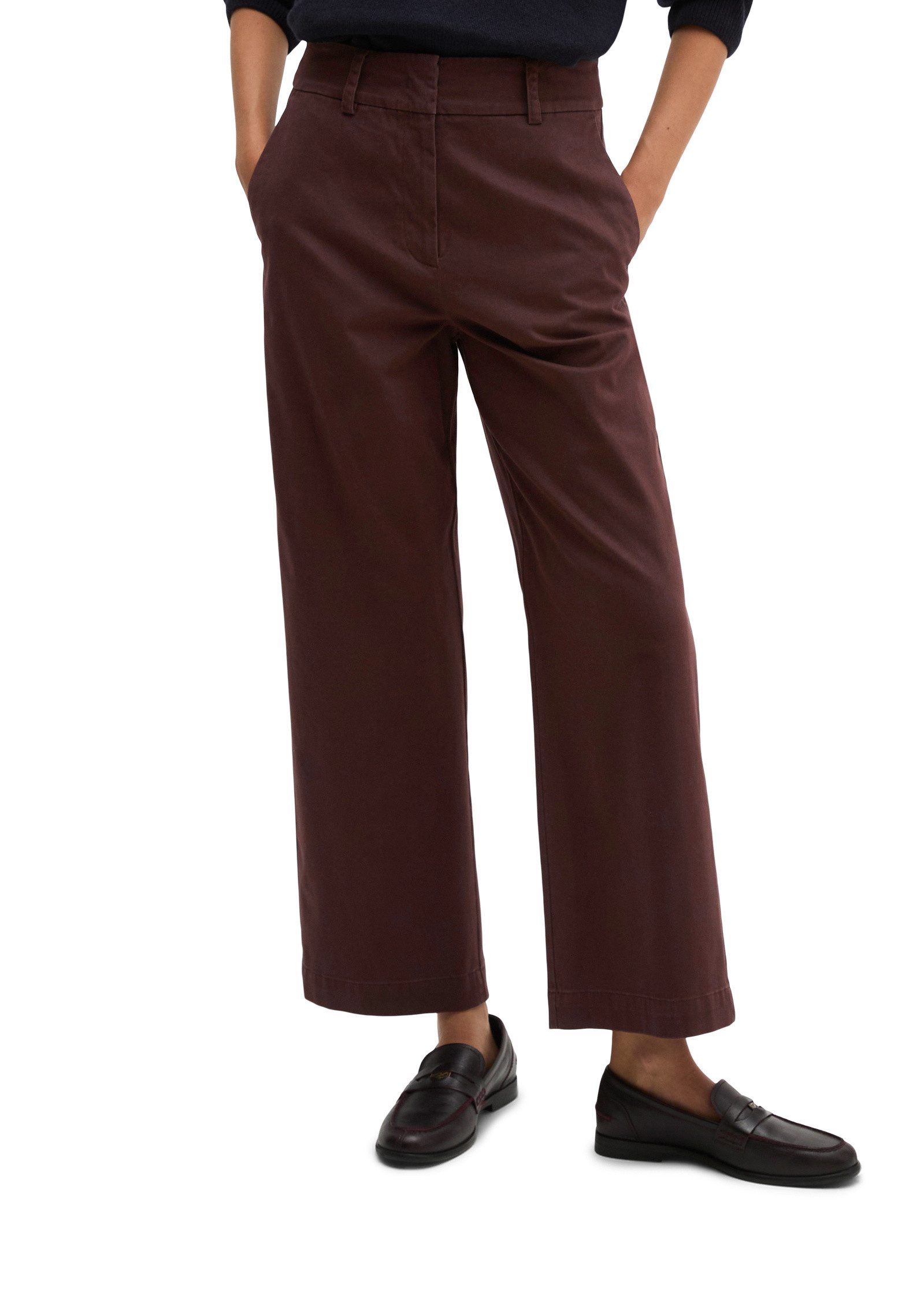 Marc O'Polo Chinohose aus Organic Cotton-Stretch-Satin