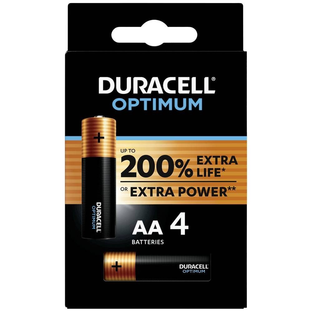 Mignon-Batterien Akku Duracell 4er