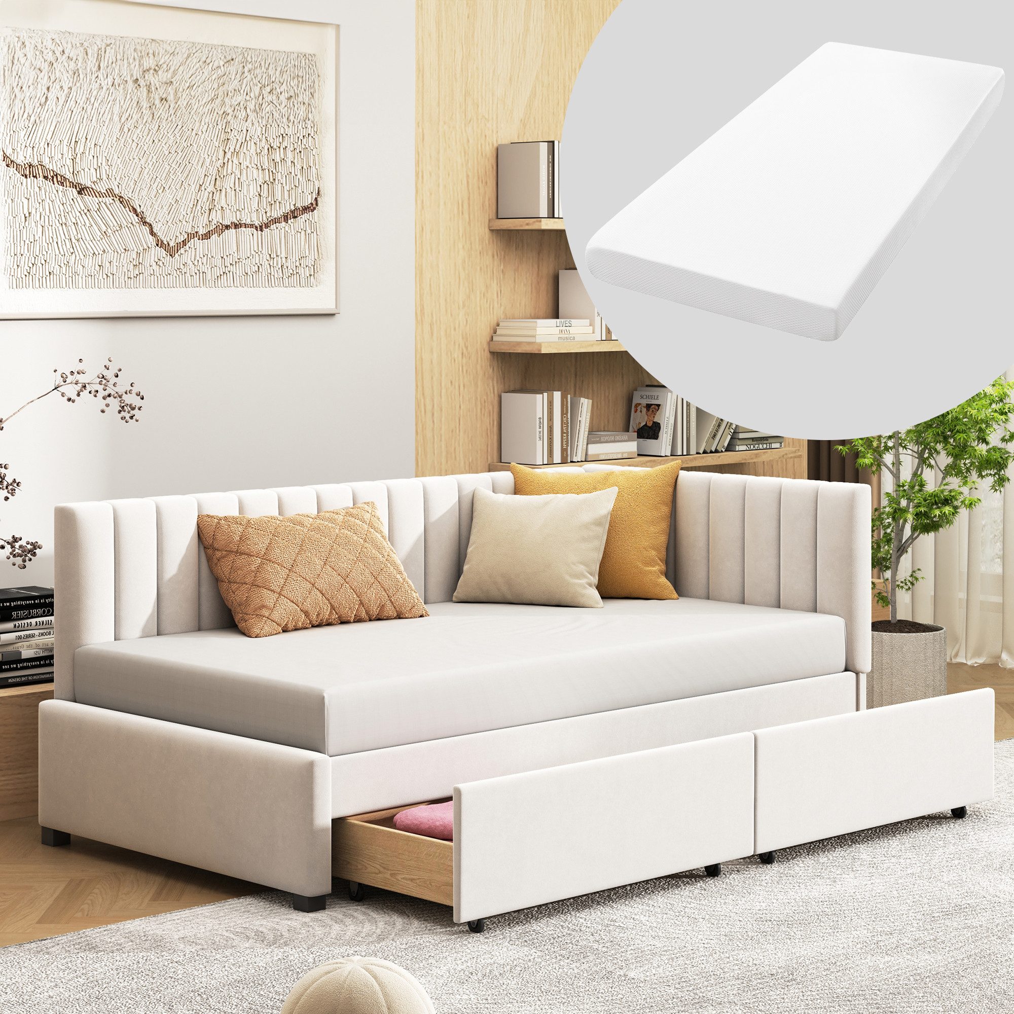 HAUSS SPOLE Schlafsofa 90x200 mit 2 günstig online kaufen