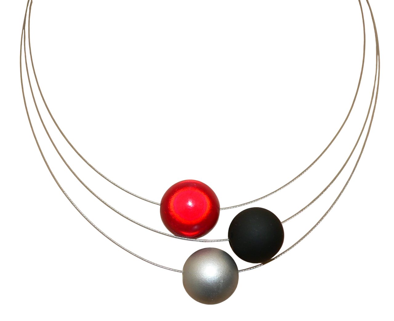 traumschmuck Collier 154 3 reihiges Collier Halskette Perlen Miracle Perle günstig online kaufen