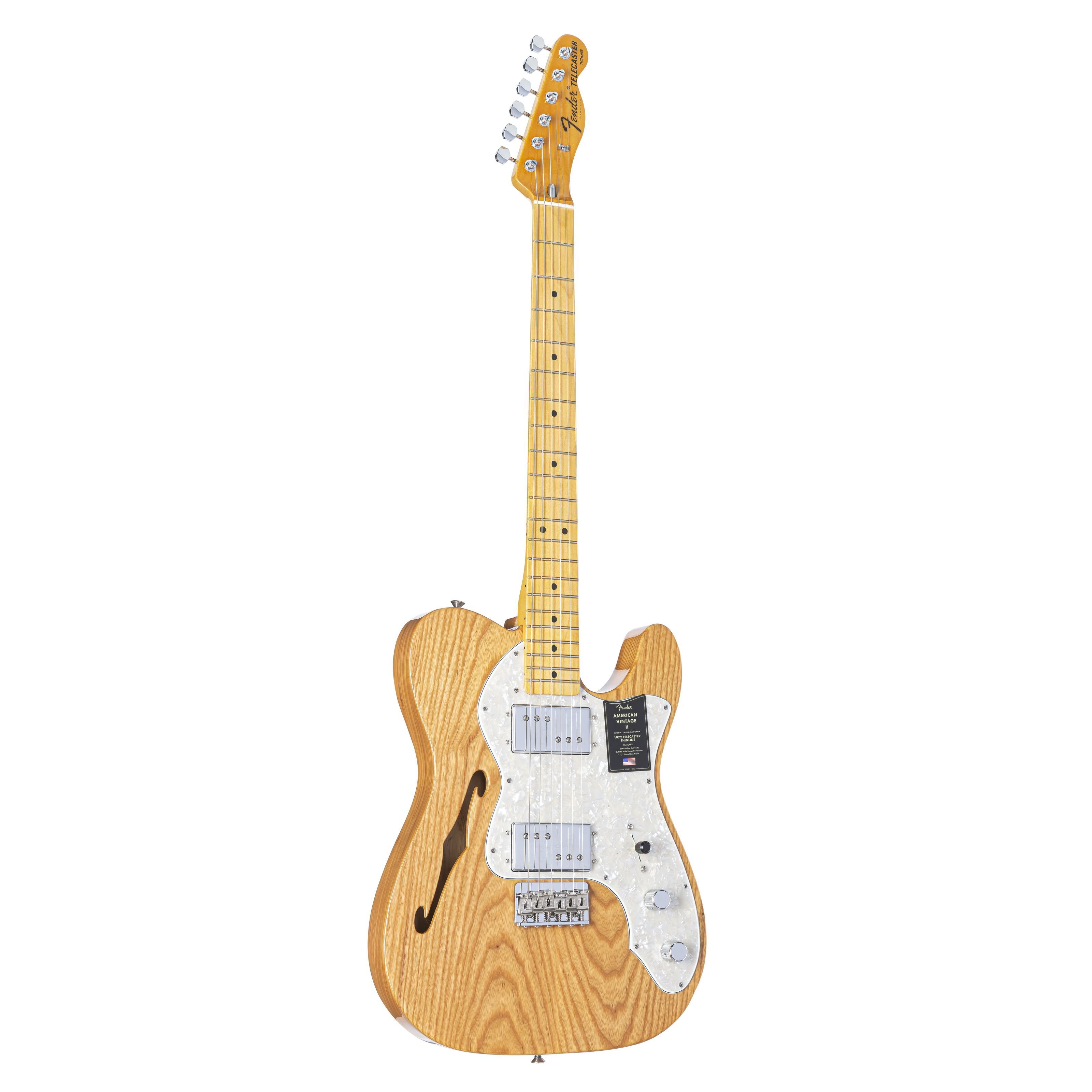Fender E-Gitarre, E-Gitarren, T-Modelle, American Vintage II 1972 Telecaster Thinline MN Aged Natural -