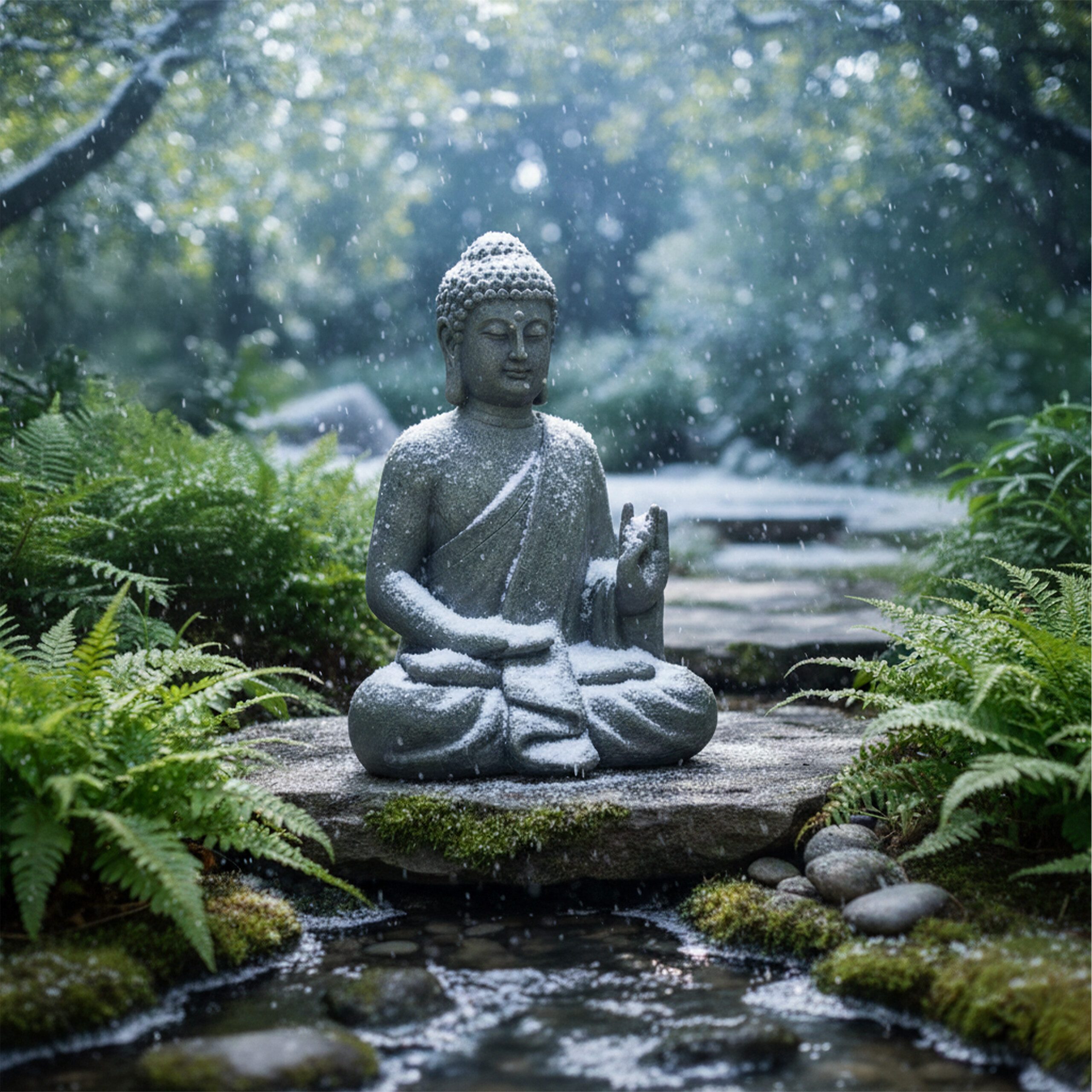 relaxdays Buddhafigur Buddha Figur 52 cm (1 St) – Bild 5 von 5