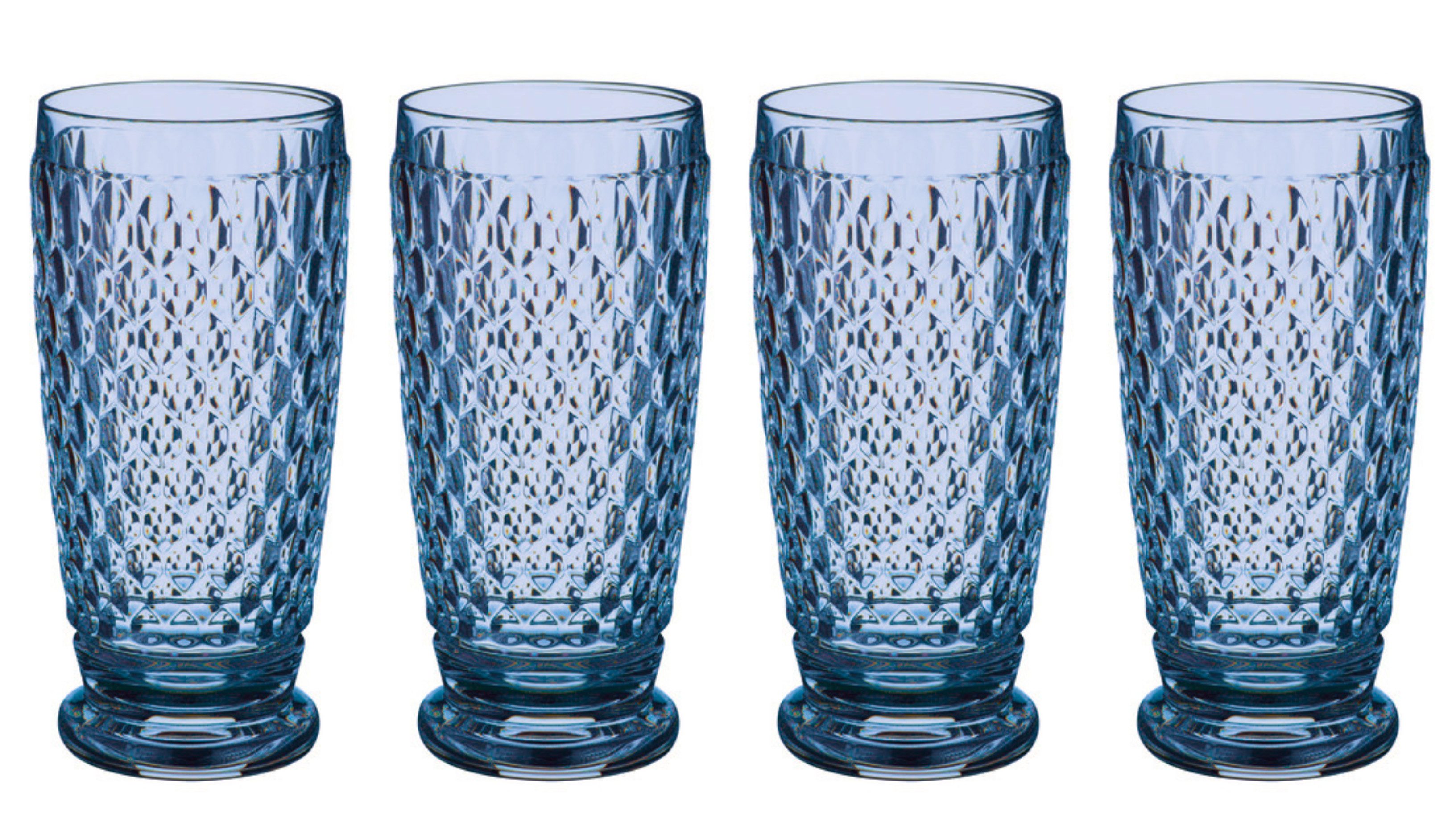 Villeroy & Boch Cocktailglas Boston Coloured, Kristallglas, Spülmaschinengeeignet, Blau, Boston, H: 16.2cm