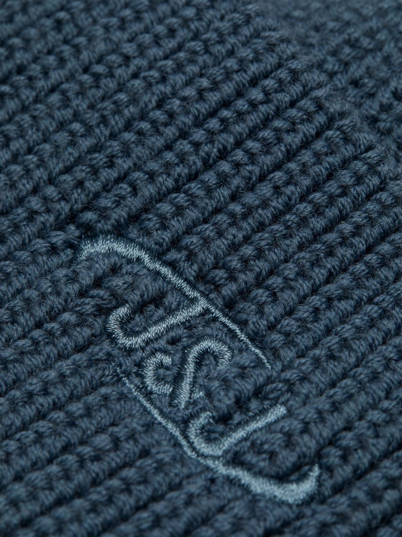 in JACAIR Winter Recycelt Gerippte Jones & 4671 Strickmütze Beanie Blau Kopfbedeckung Kurz Jack Mütze