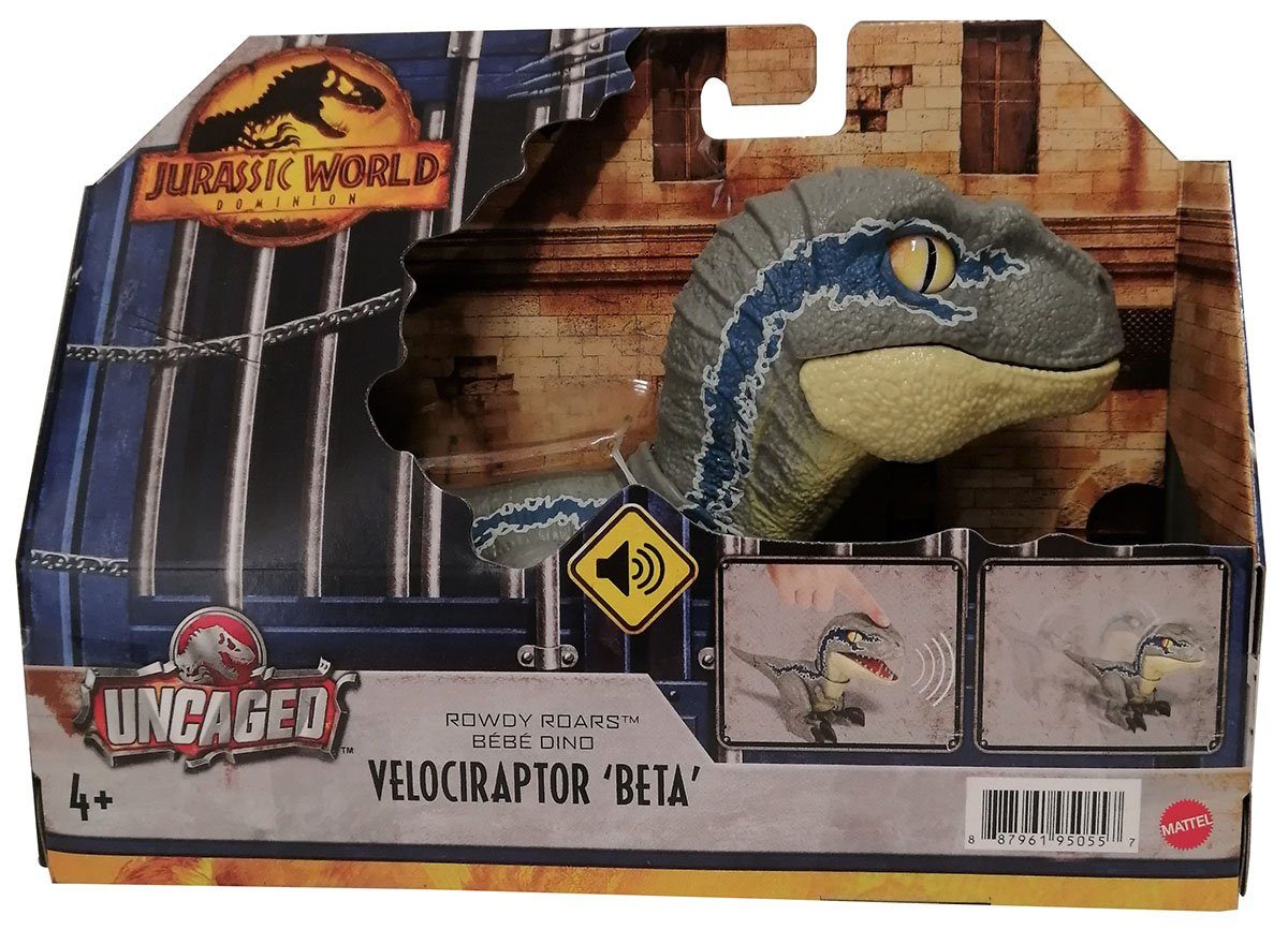 Mattel® Actionfigur Mattel GWY55 Jurassic World Dominion Velociraptor Beta Wildes Brüllen
