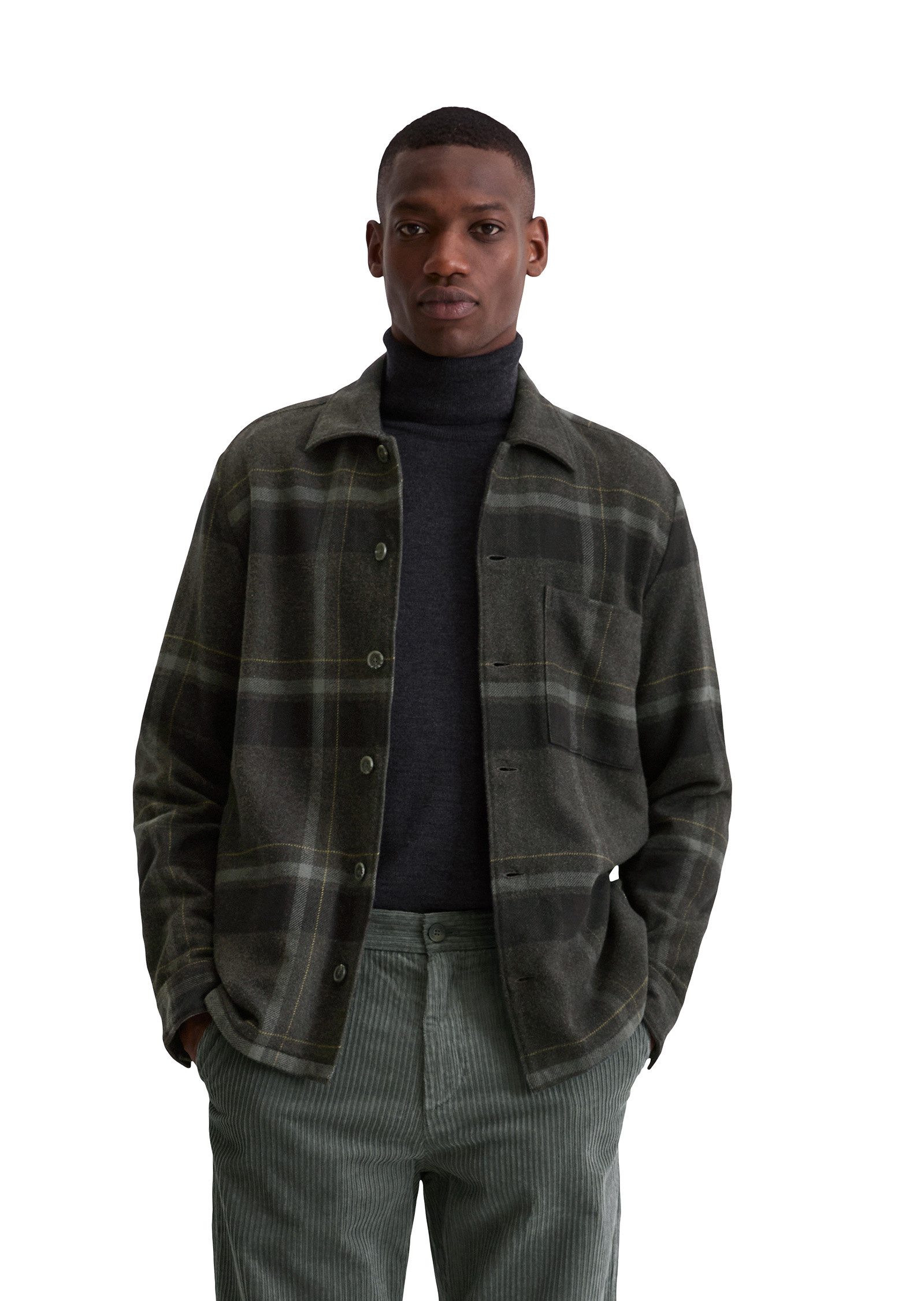 Marc O'Polo Kurzjacke aus weichem Bio-Baumwoll-Flanell günstig online kaufen