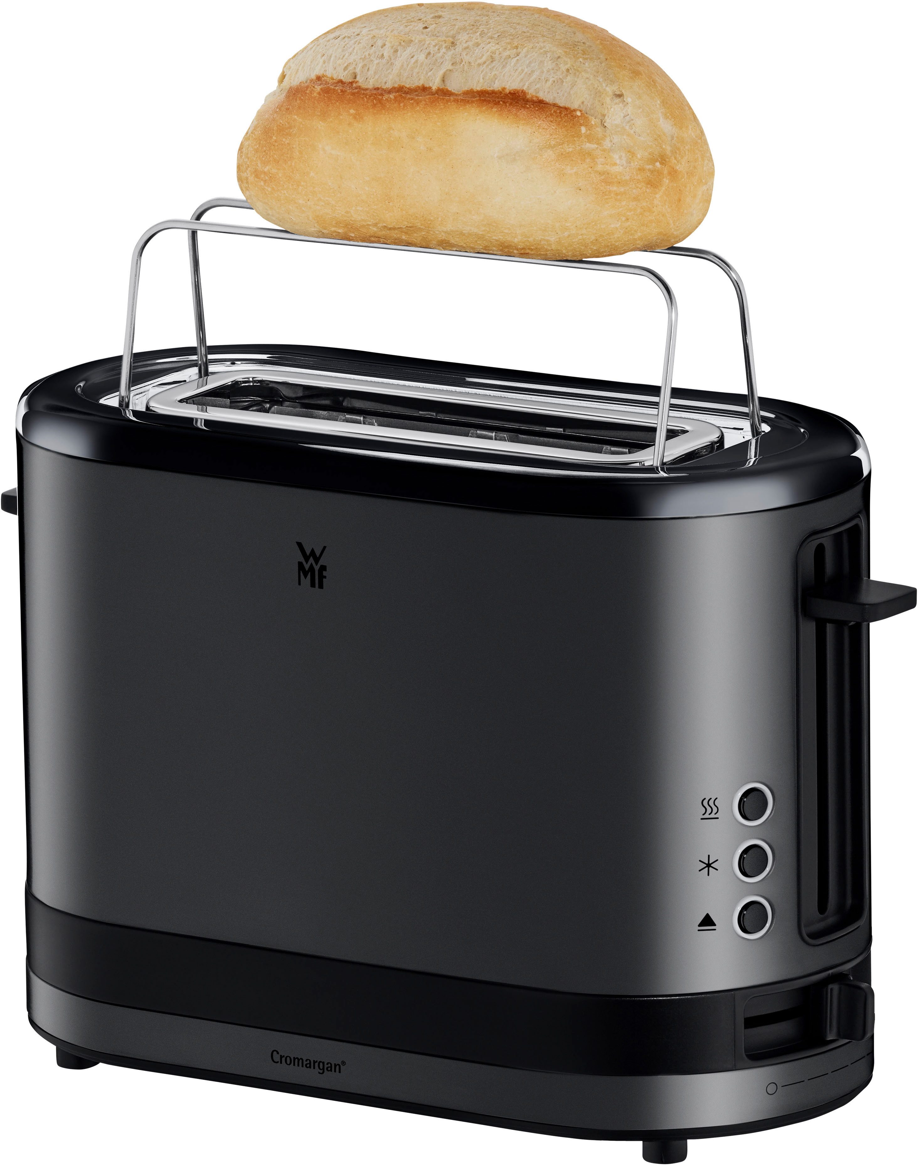 WMF Toaster KÜCHENminis®, 1 kurzer Schlitz, 600 W, kompakt, 7 Bräunungsstufen, Auftau-Funktion, Aufwärm-Funktion