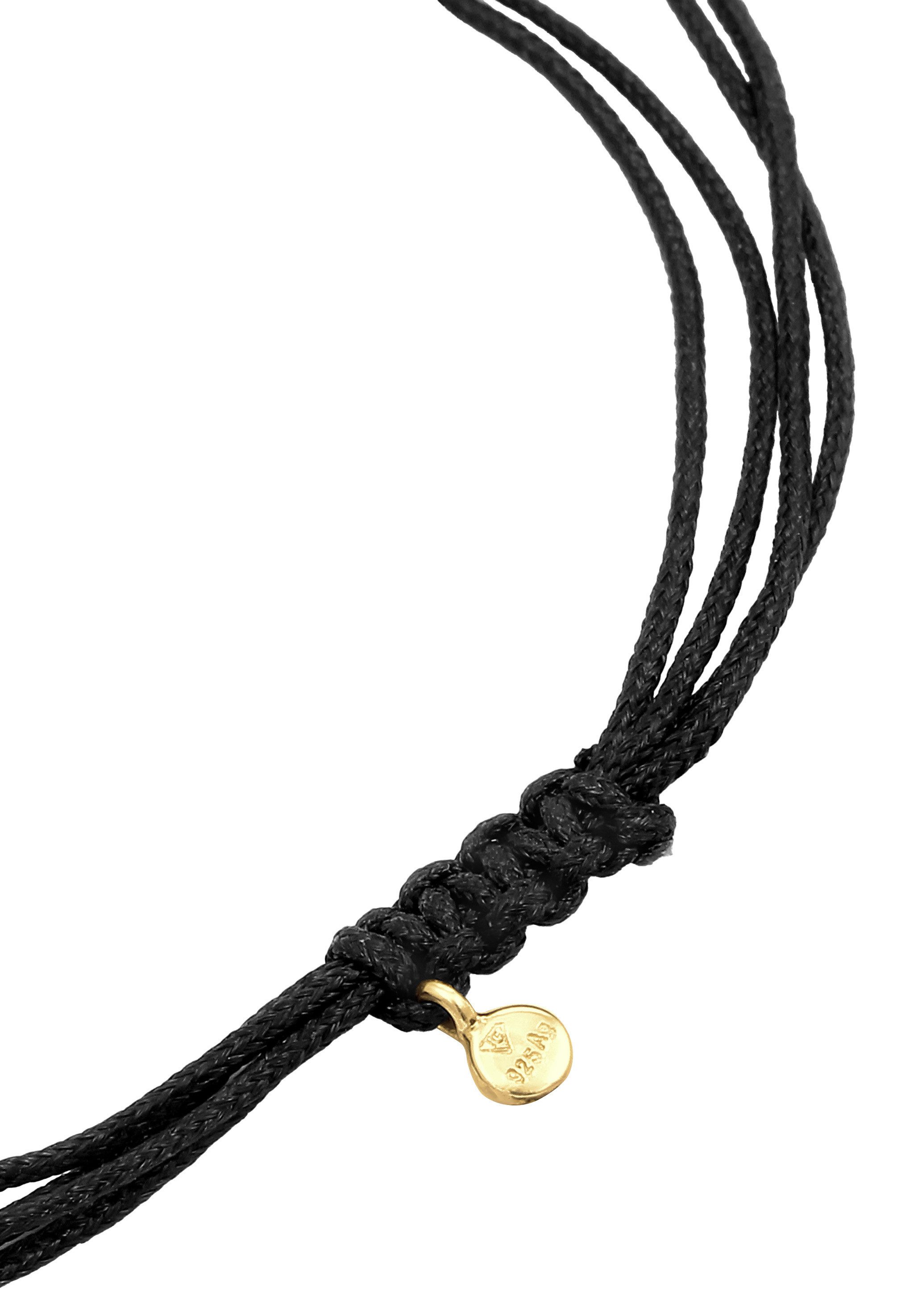 Elli Armband Nylon Kreis Ringe 925 Sterling Silber (kein Set, 1-tlg)