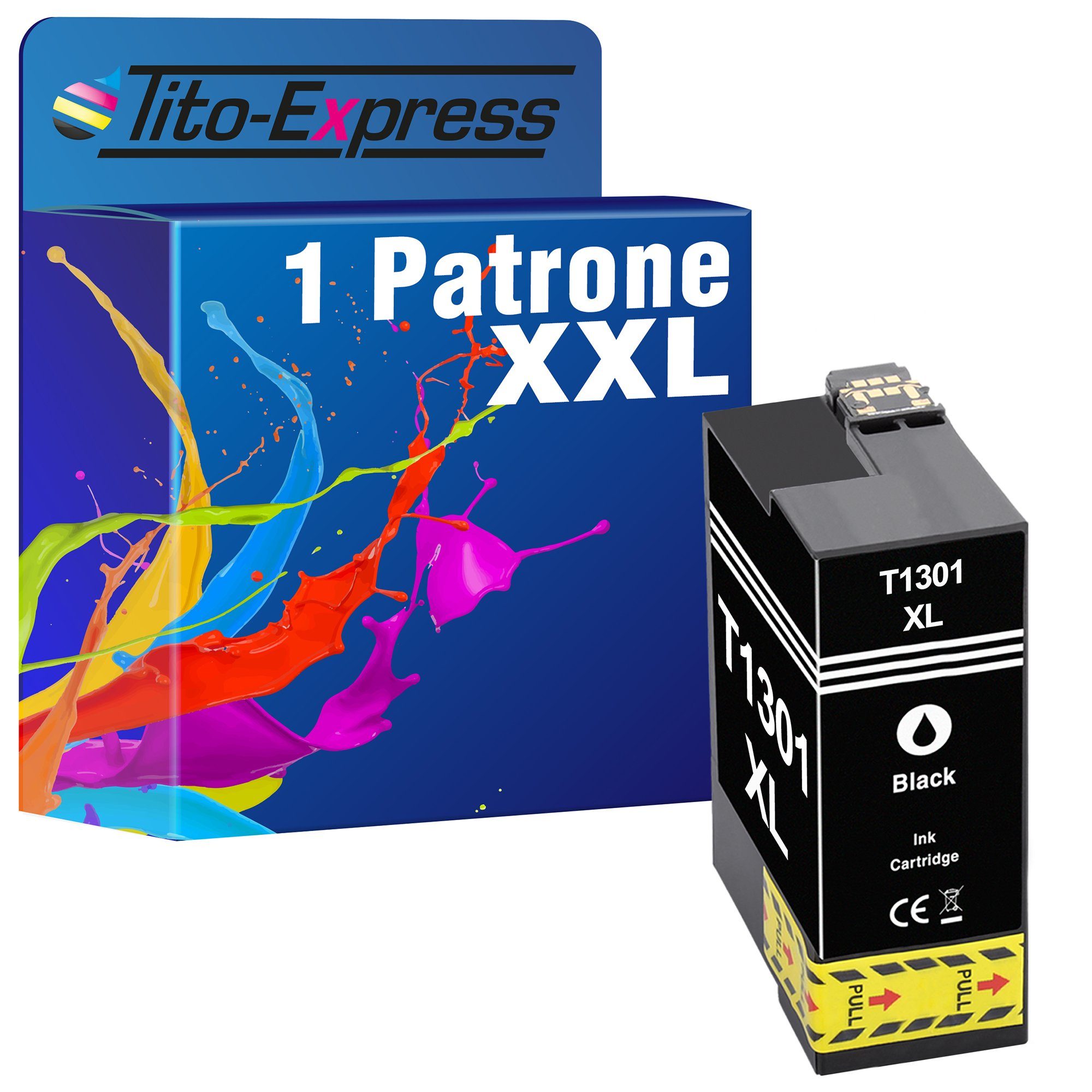 Tito-Express ersetzt Epson T1301 Black Tintenpatrone (für BX320FW BX525 BX635 BX935 FWD SX525WD SX620FW WF3520 DWF WF7525)
