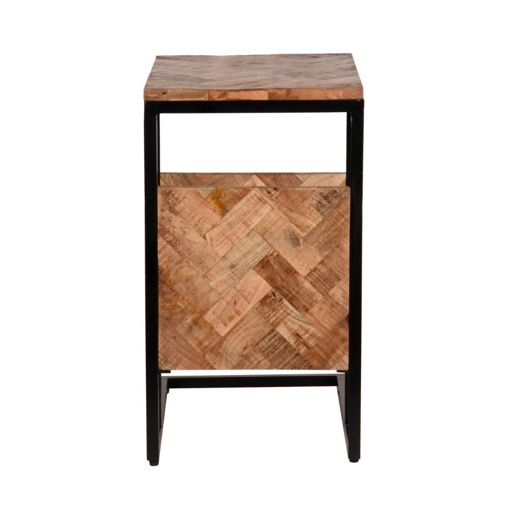 Natur-dunkel RINGO-Living Beistelltisch Möbel Keahi in aus Beistelltisch 620x350x500mm, Mangoholz