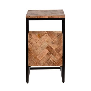 RINGO-Living Beistelltisch Beistelltisch Keahi in Natur-dunkel aus Mangoholz 620x350x500mm, Möbel