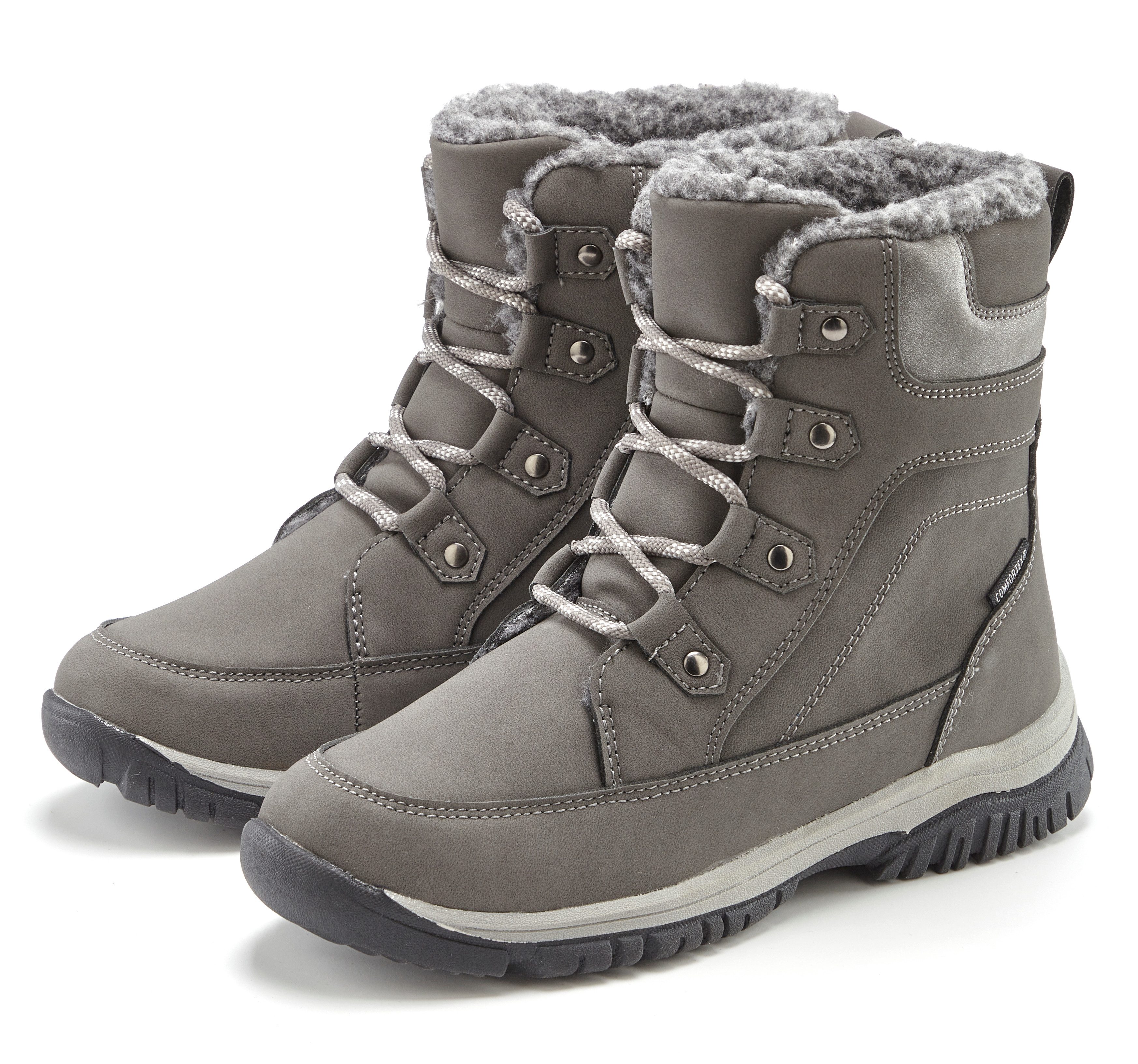 LASCANA Outdoorstiefel, Winterstiefelette, Winterboots, Schneestiefel, Stiefelette NEU mit wasserabweisender Comfortex-Membrane und Warmfutter