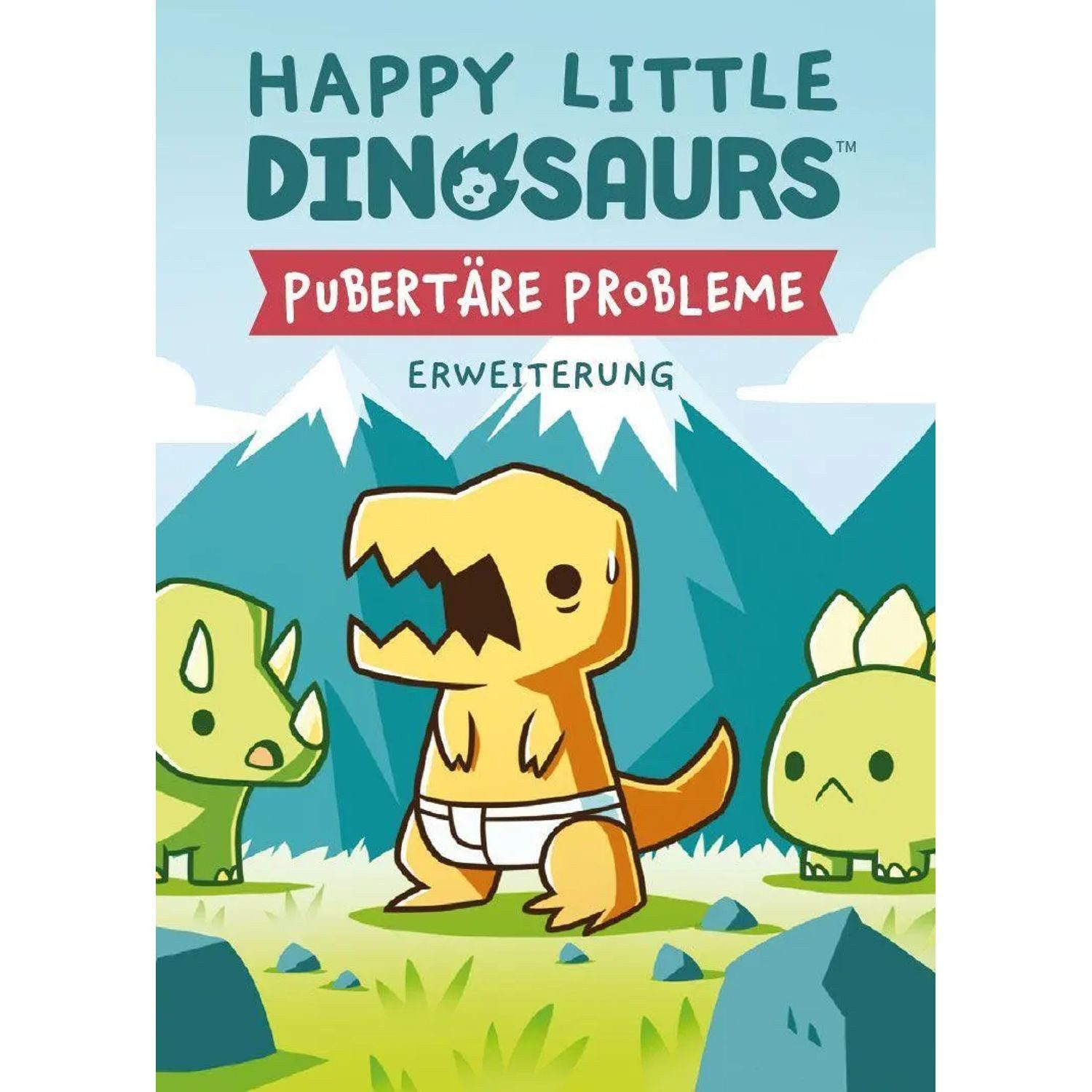 Asmodee Spiel Happy Little Dinosaurs - Pubertäre Probleme. Erweiterung