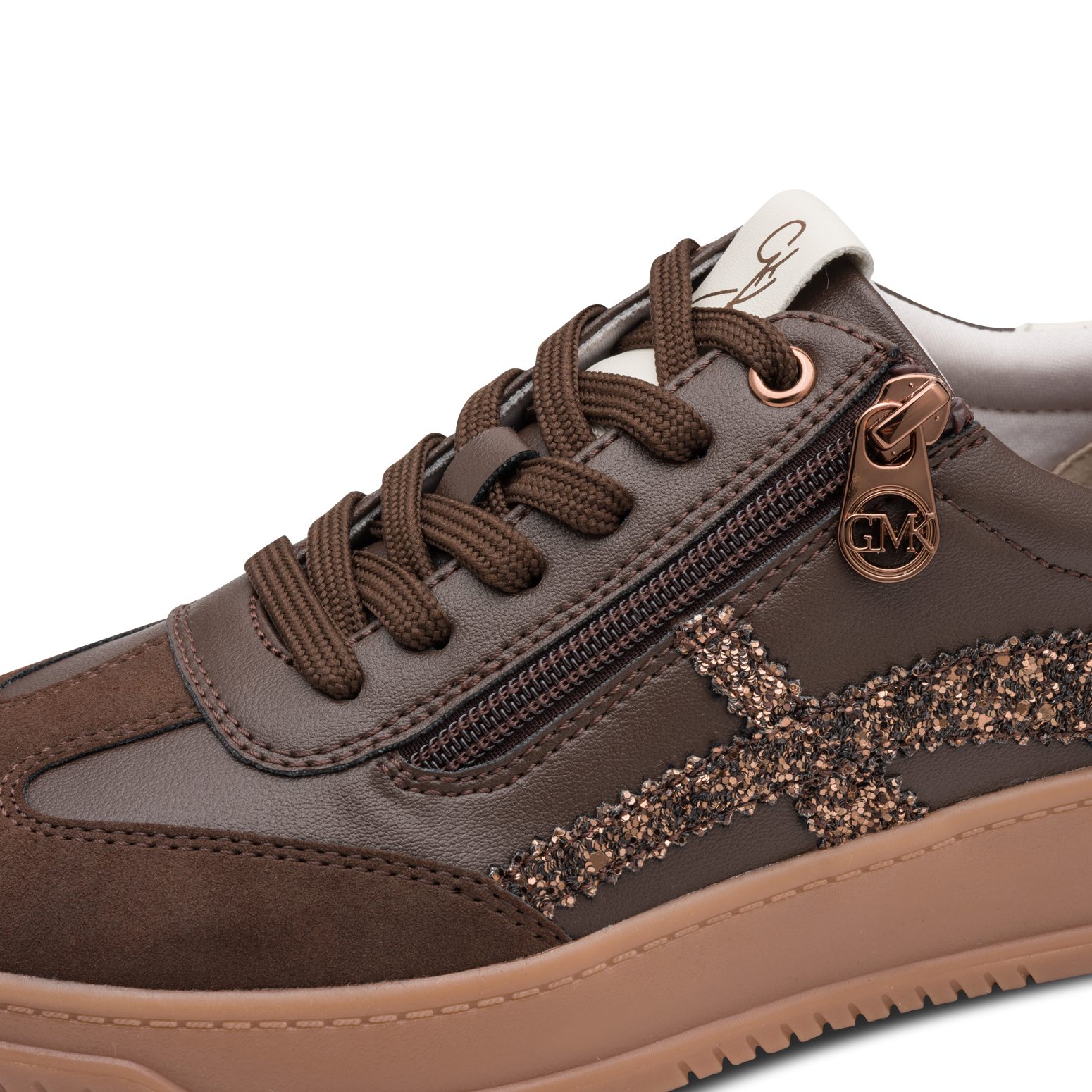 MARCO TOZZI by GMK Plateausneaker Freizeitschuh, Halbschuh, Schnürer mit Glitzerdetails