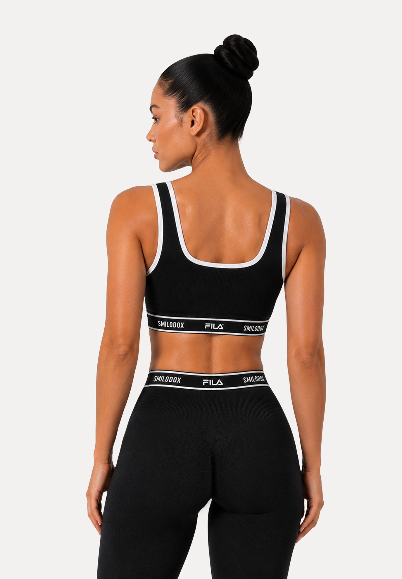 Smilodox Sport-BH Noli Damen, Gym-BH, Shaped Fit, Bustier für Fitness & Alltag Performance Material, Struktur-Einsätze, Rundhals, Stretch