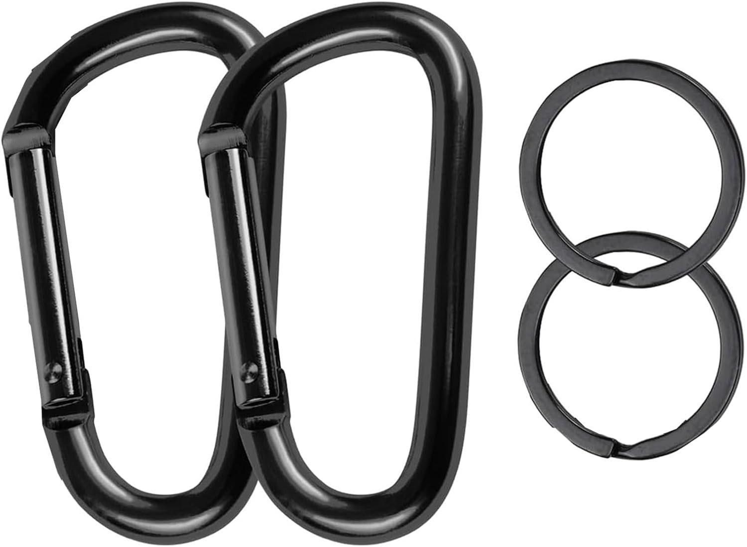 Karabiner 2 Stück Karabinerhaken, Karabinerhaken Aluminium, 69 mm Karabiner Set