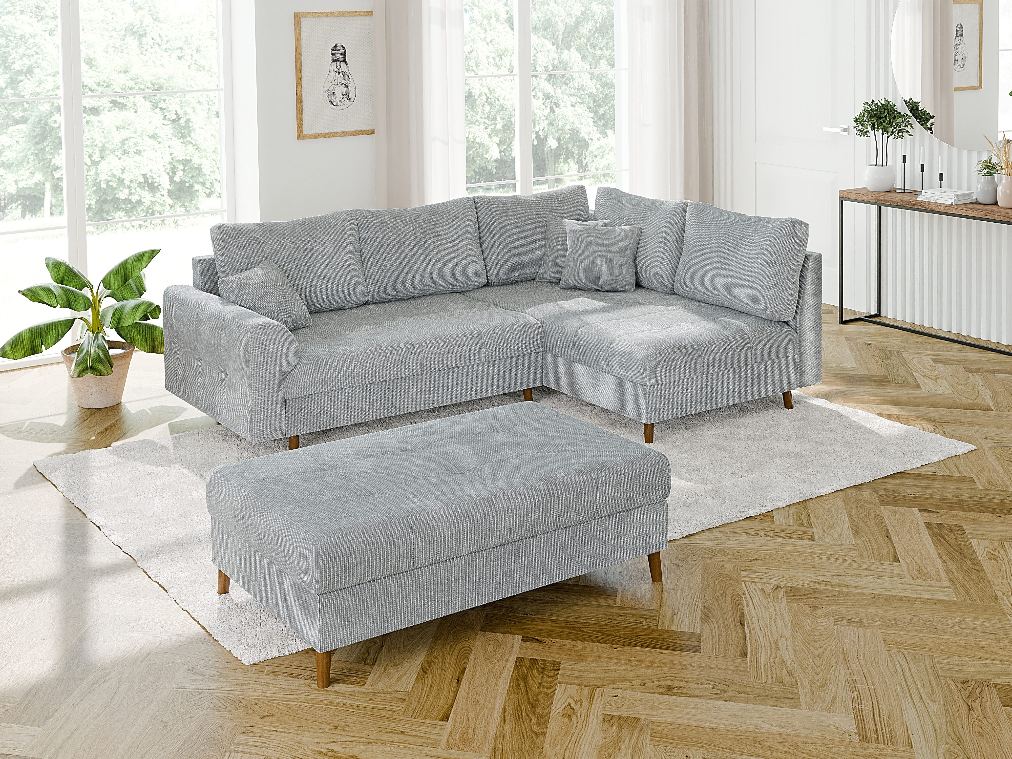 S-Style Möbel Ecksofa mit Schlaffunktion und günstig online kaufen