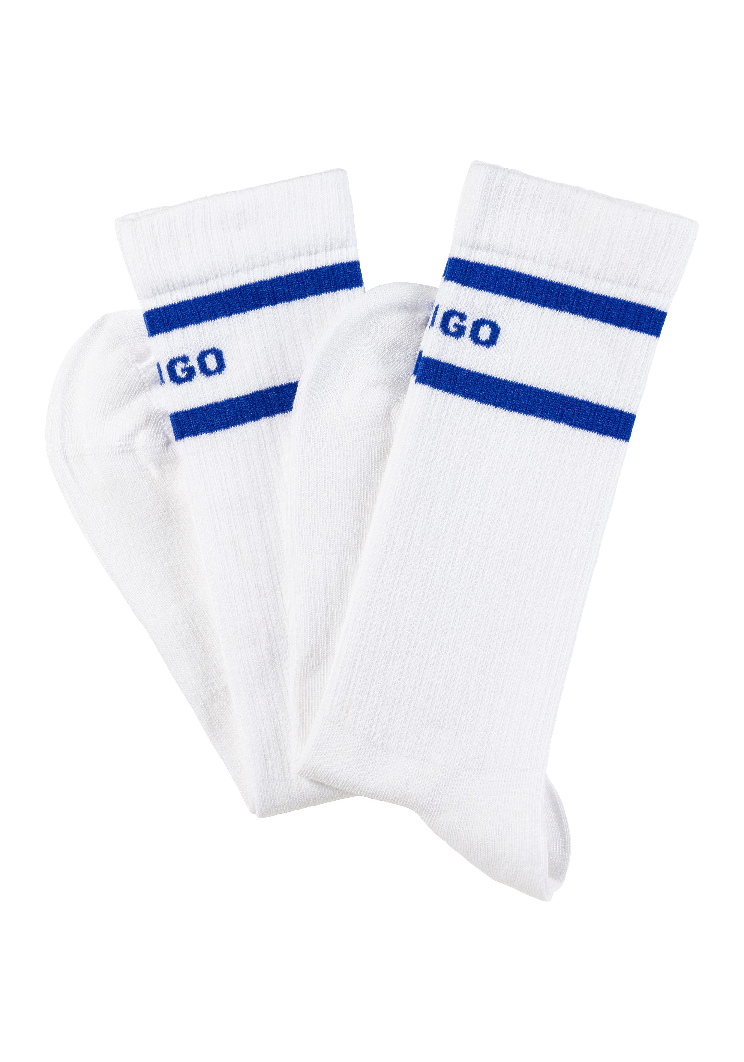HUGO Blue Freizeitsocken 2P SK BLUE STRIPE CC (2-Paar) Unisex Sportsocken H günstig online kaufen