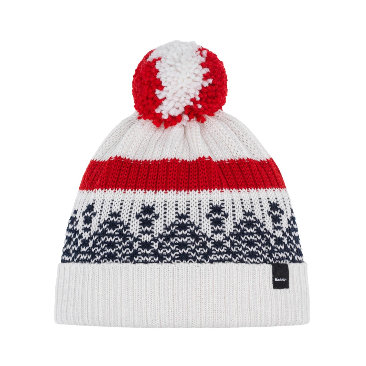 Eisbär Strickmütze Strickmütze Norrak mit Bommel für Damen und Herren (Stück)