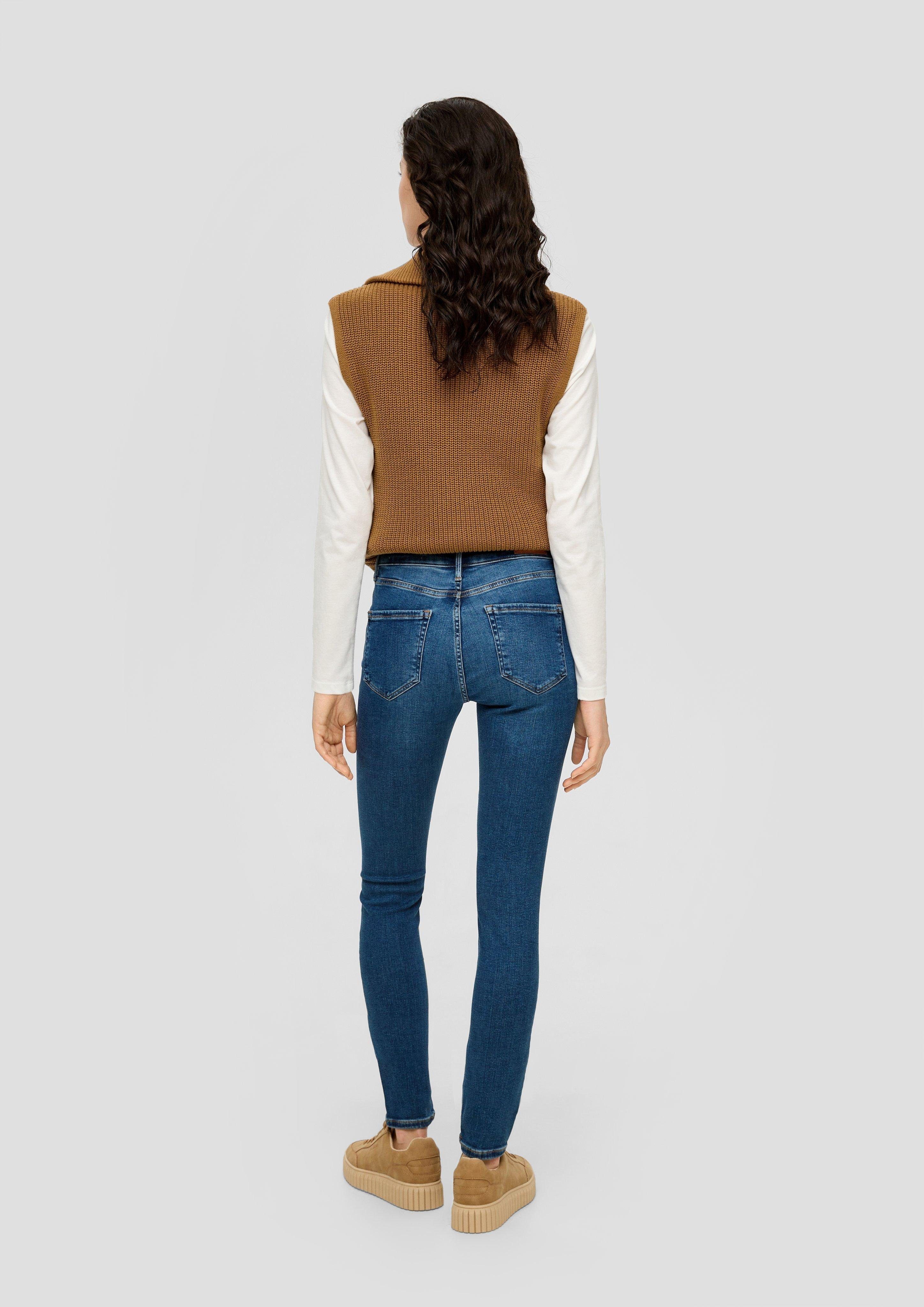 Jeans Leg Fit Mid s.Oliver Izabell 5-Pocket-Jeans Rise / Label-Patch Skinny / / Skinny