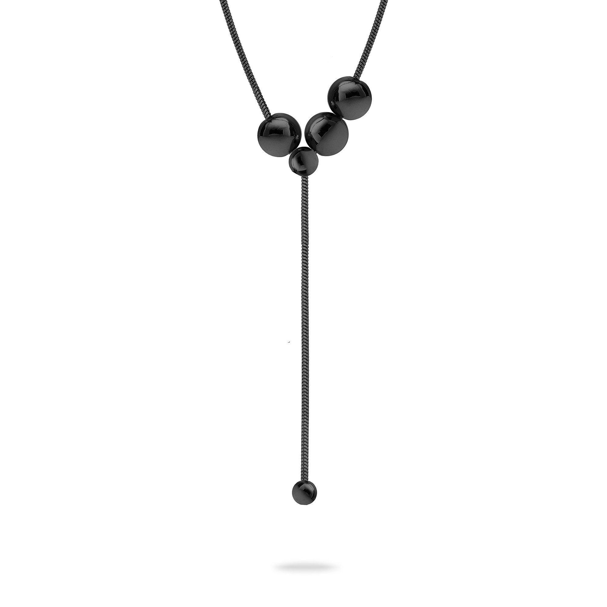 Y-Kette Schmuck Geschenk Edelstahl Halskette Steel Ball