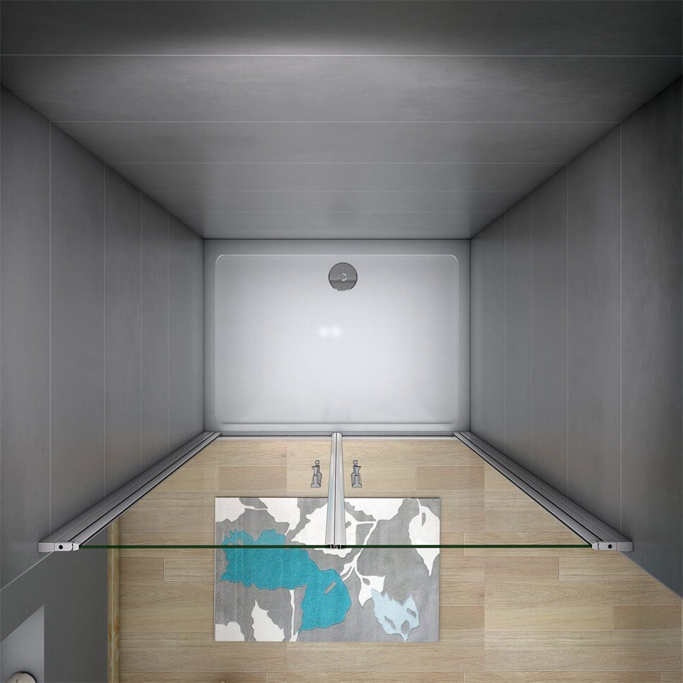 shower spa shower swing door, shower enclosure, shower cubicle, shower door, swing door, pivot door, niche door, single-pane safety glass, (set) clear glass