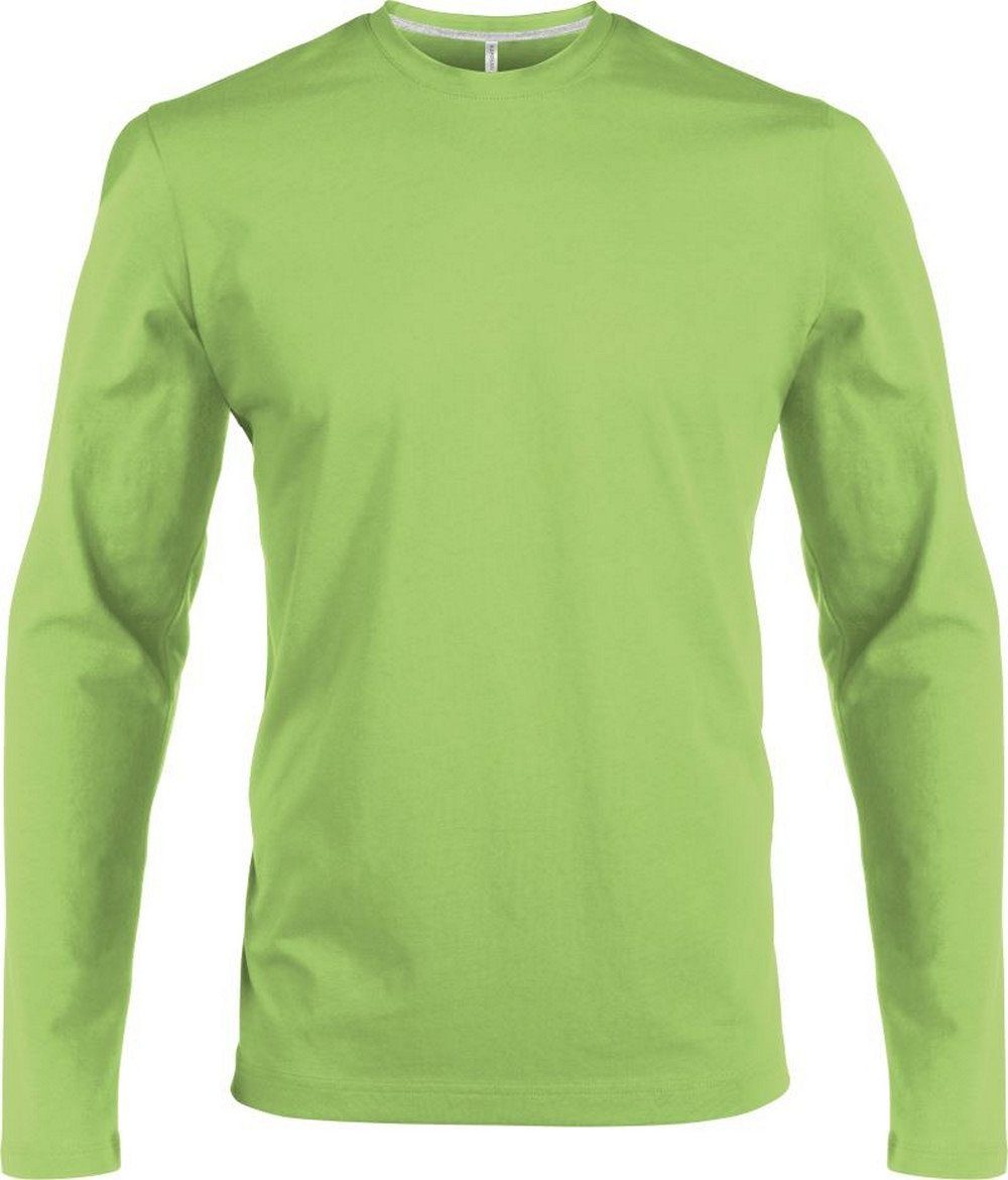 langarm lime K359 T-Shirt Herren Kariban enzymgewaschen Kariban Rundhalsshirt