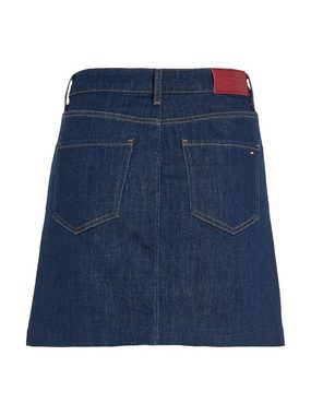 Tommy Hilfiger Jeansrock DNM MINI SKIRT HW NALA Webrock mit durchgehender Knopfleiste