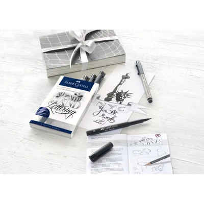 Faber-Castell Künstlerstift Faber-Castell Pitt Artist Pen Lettering Tintenschreiber - 8er Etui