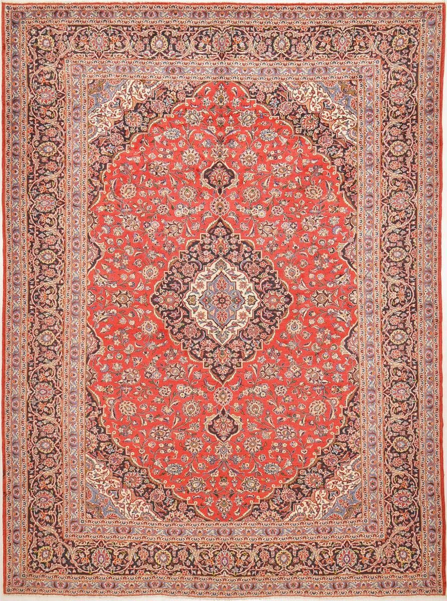 Orientteppich Keshan 296x399 Handgeknüpfter Orientteppich / Perserteppich, Nain Trading, rechteckig, Höhe: 12 mm