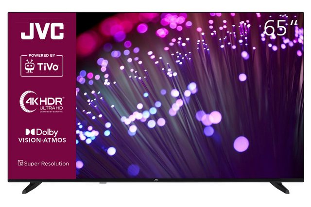 JVC LT-65VU3455 LCD-LED Fernseher (164 cm/65 Zoll, 4K Ultra HD, TiVo Smart TV, TiVo Smart TV, HDR Dolby Vision, Dolby Atmos, Triple-Tuner)